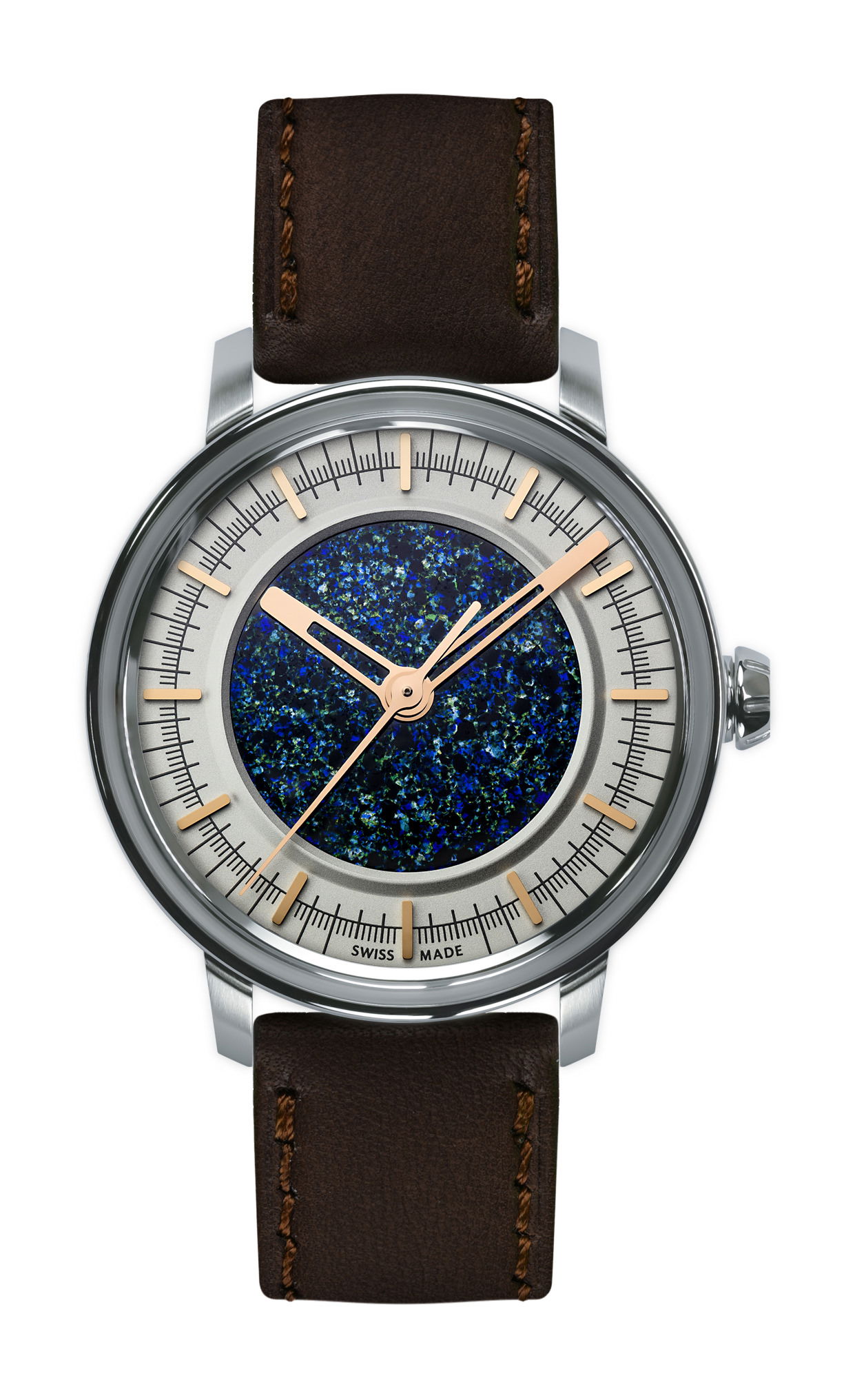 Lundis Bleus Métiers d'Art Ref.1120-MA "Random Abstract Mosaic - Silver"