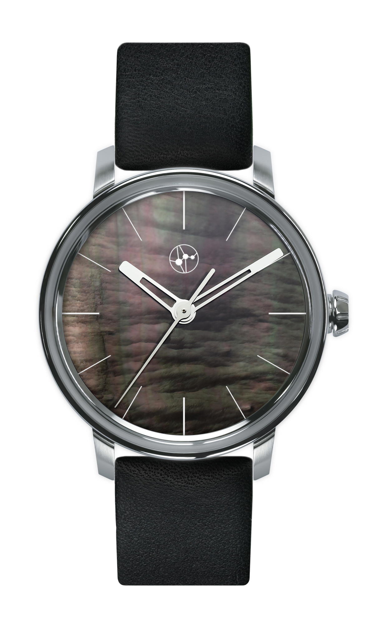 Lundis Bleus Contemporaines Ref.1120-NF "Dark Mother-of-Pearl - White Markers"