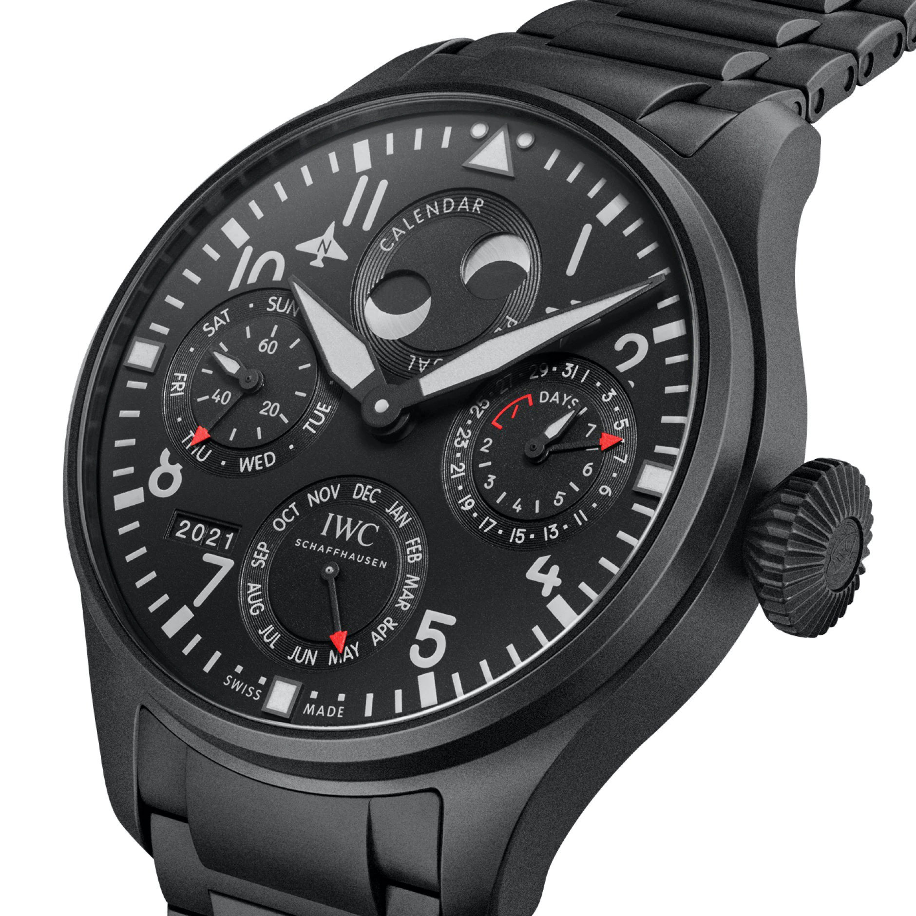 Big Pilot's Watch Perpetual Calendar Top Gun Ceratanium - Image 6