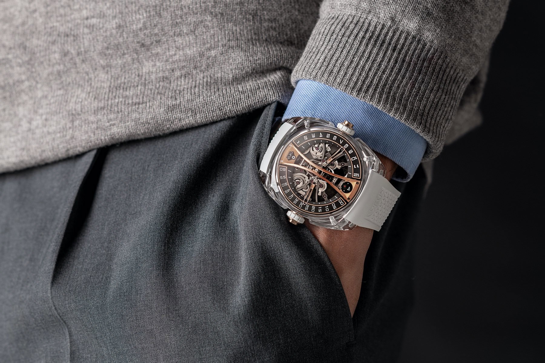 Cyrus Klepcys Vertical Skeleton Tourbillon Sapphire