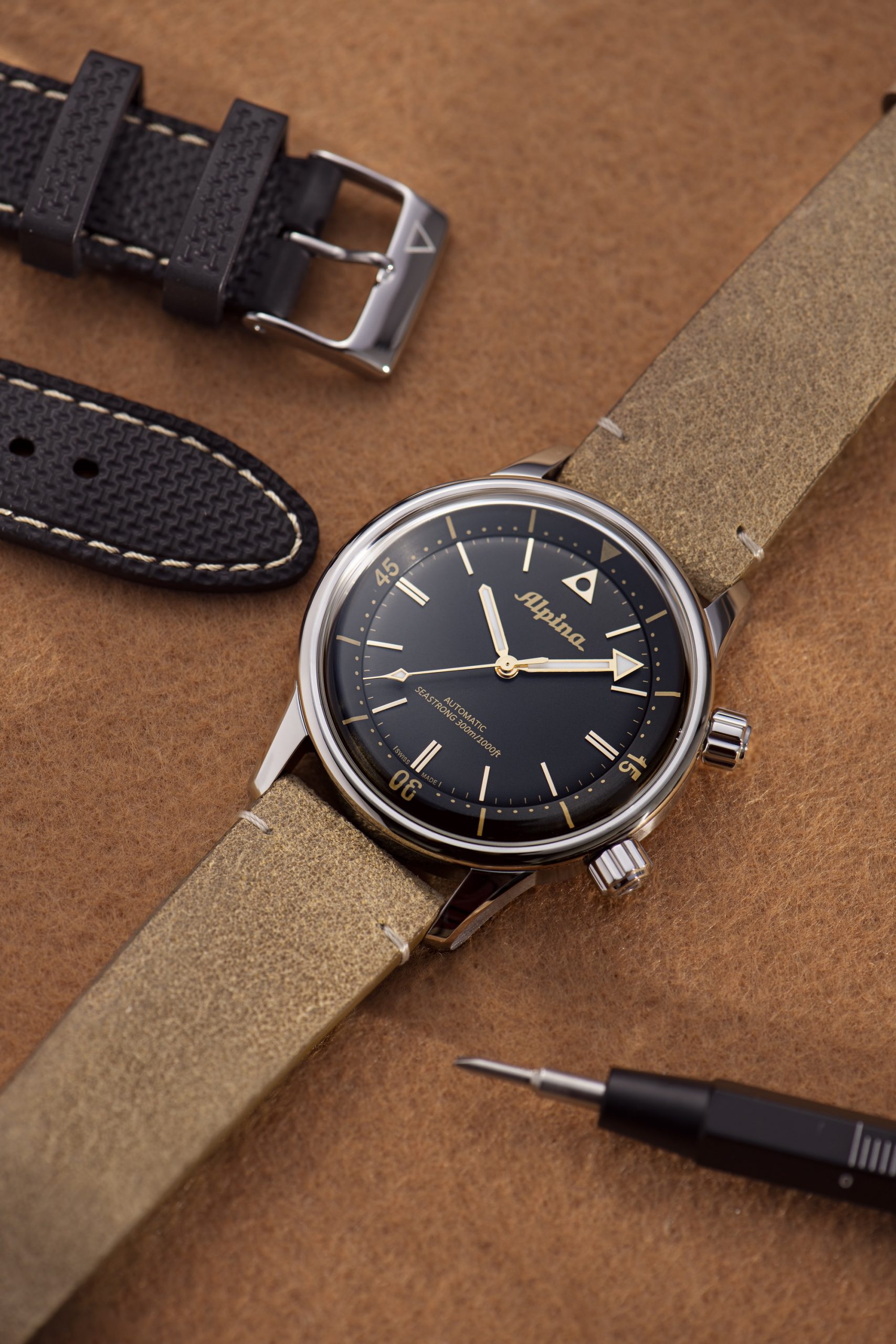 Alpina Seastrong Diver 300 Heritage Black