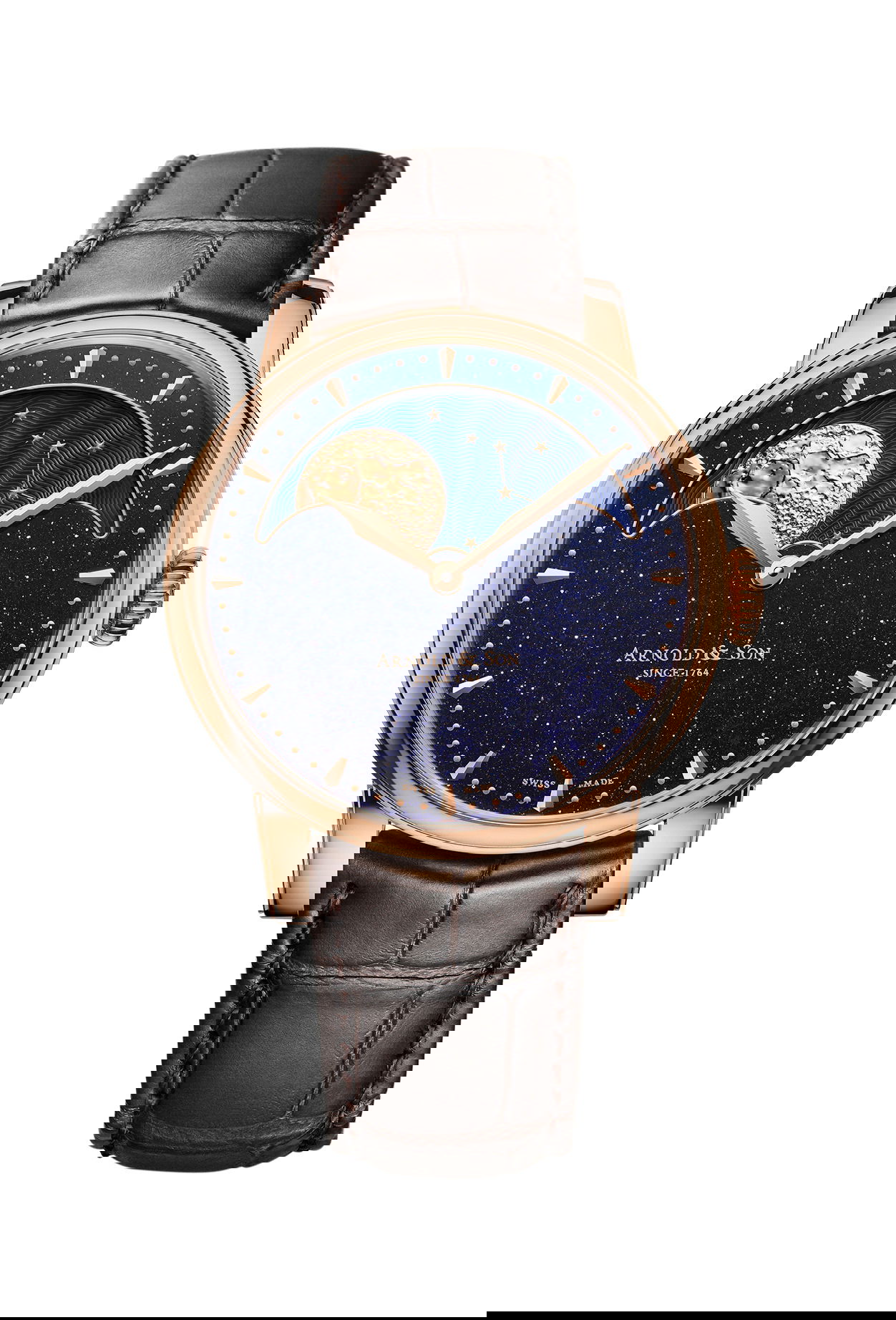 Arnold &amp; Son Perpetual Moon Gold Aventurine