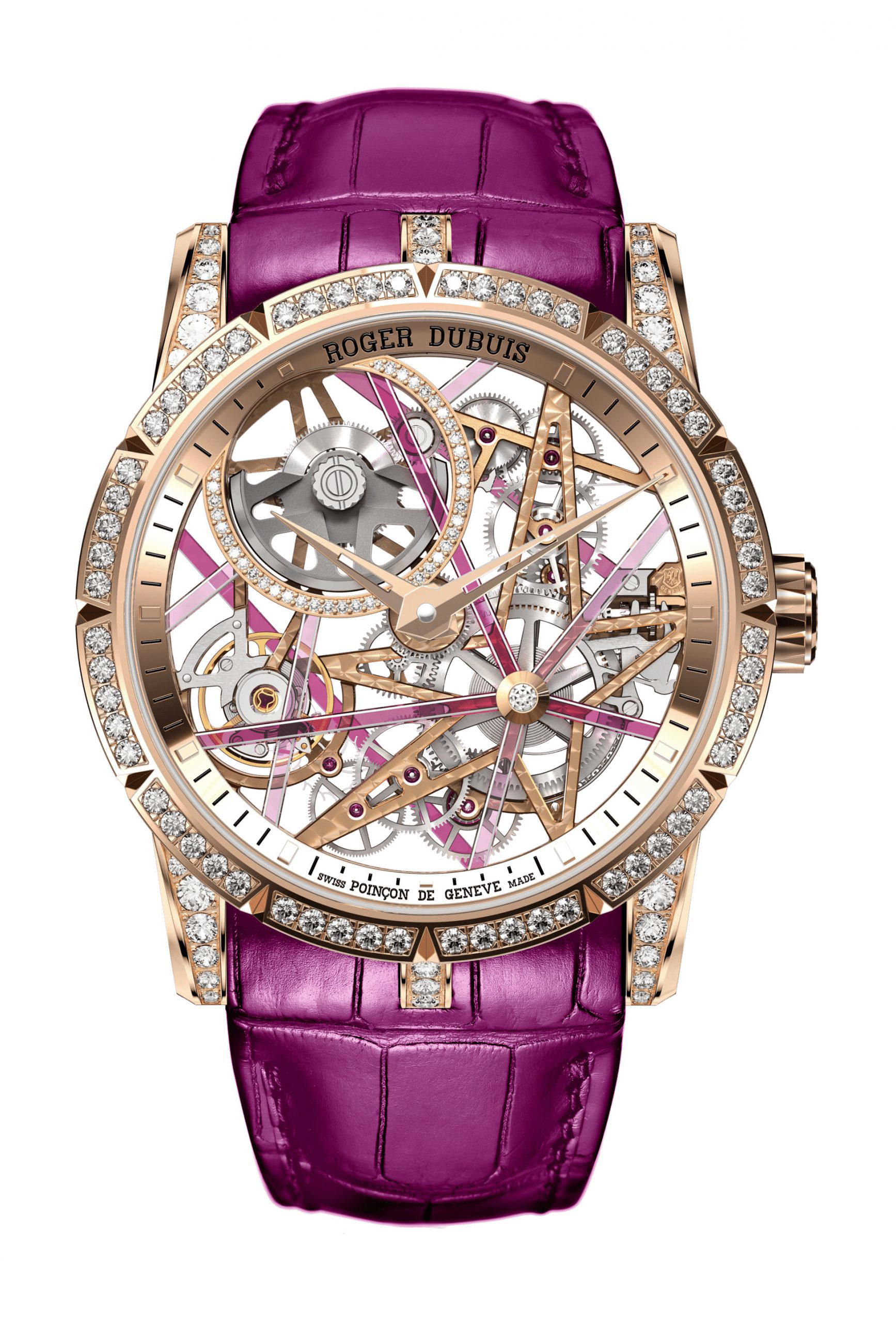 Roger Dubuis Excalibur Monobalancier Blacklight Pink Gold 42