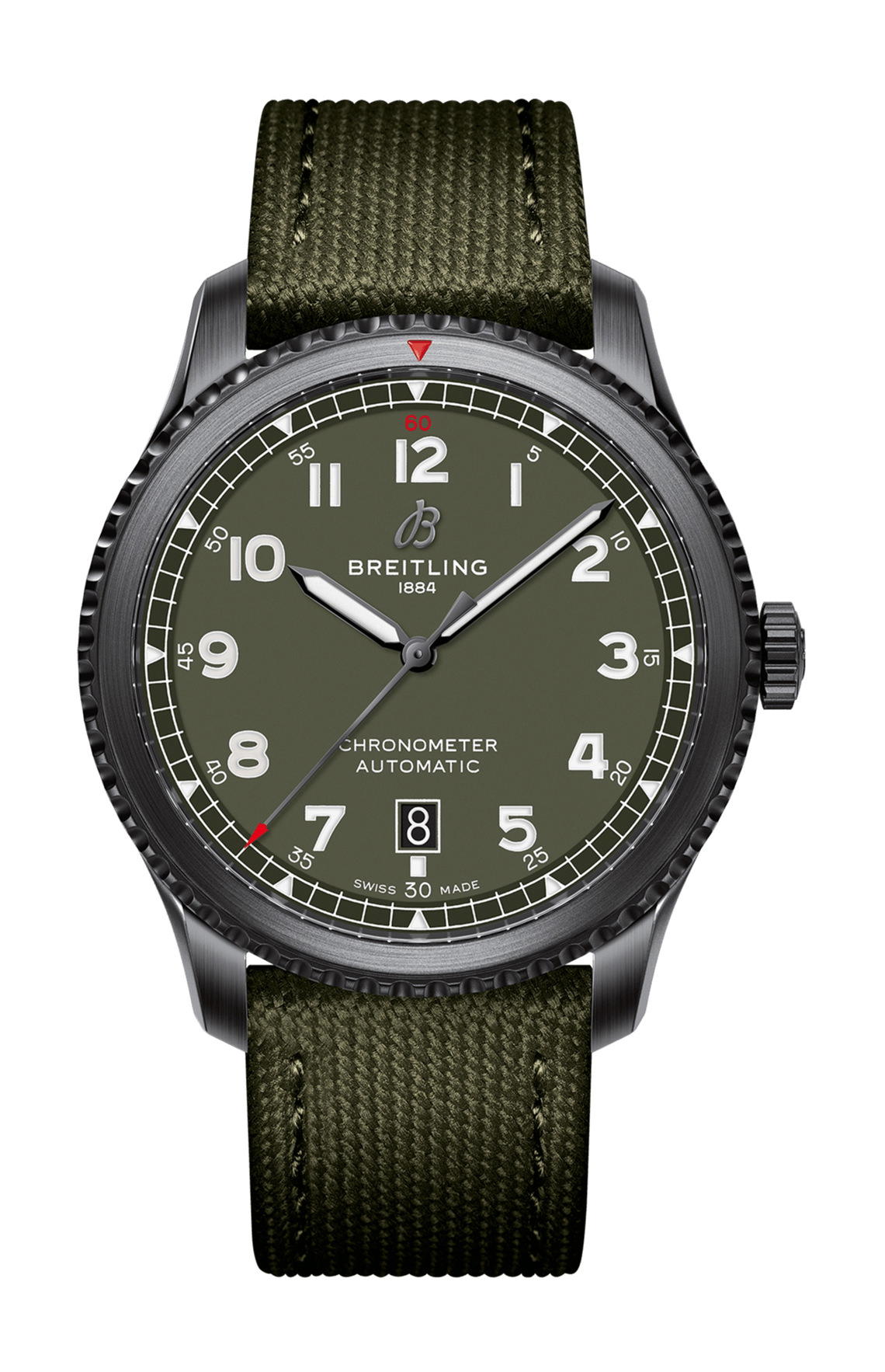 Breitling Aviator 8 Automatic 41 Black Steel Curtiss Warhawk