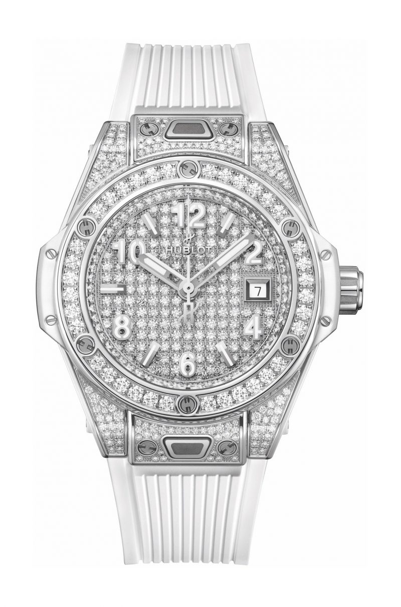 Hublot Big Bang One Click Steel White Full Pave