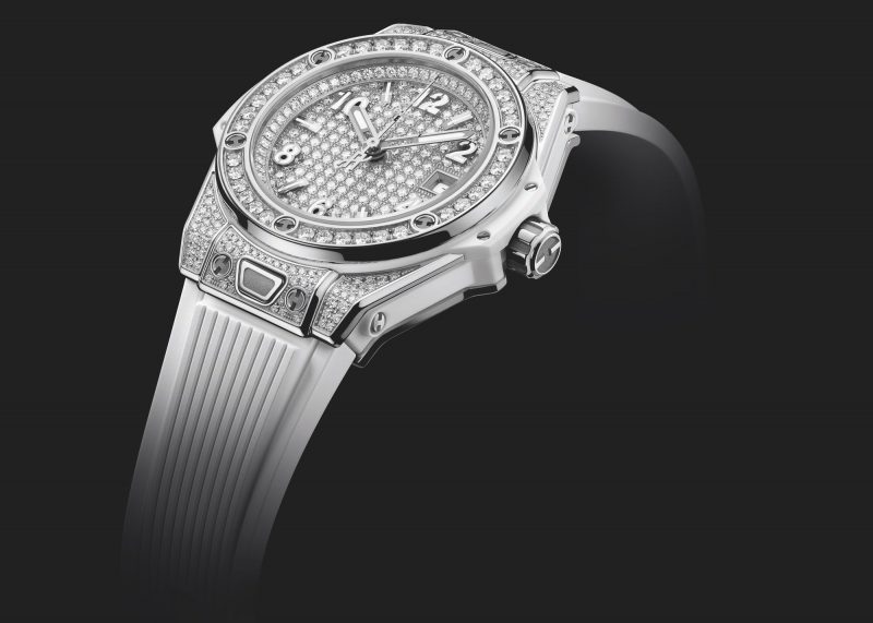 Hublot Big Bang One Click Steel White Full Pave