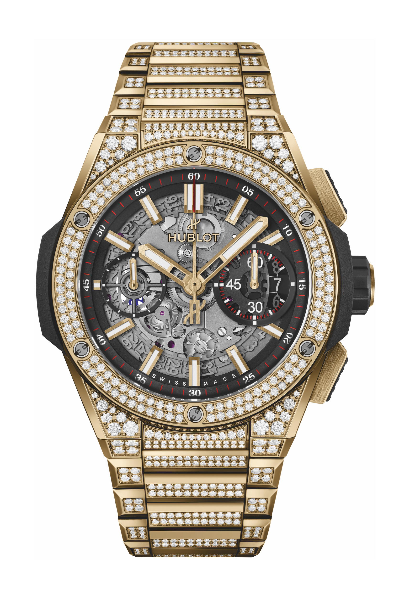 Hublot Big Bang Integral Yellow Gold Pavé