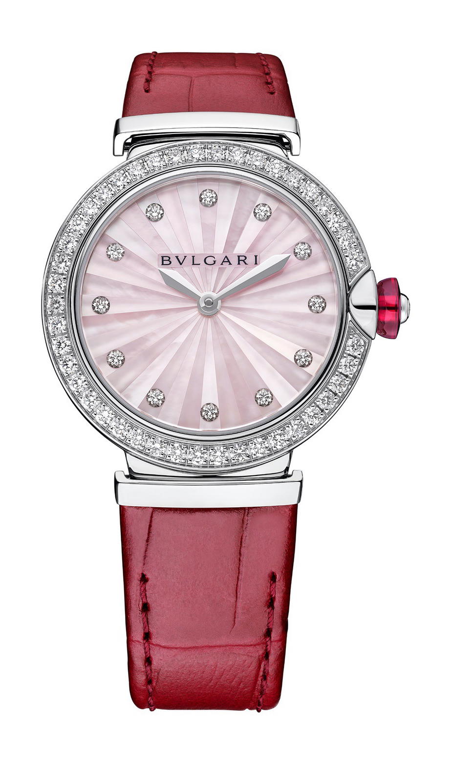 Bvlgari Lvcea Intarsio Pink Mother-of-Pearl 33mm
