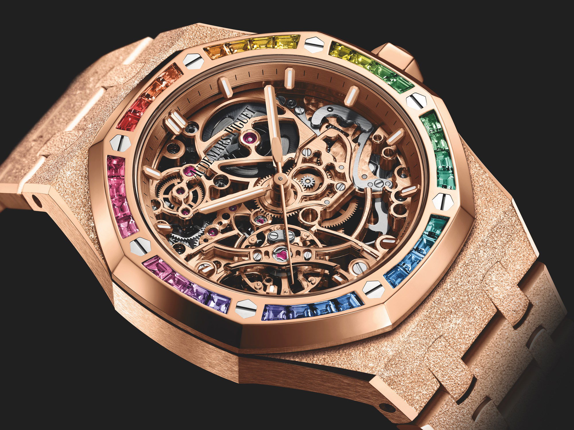Audemars Piguet Royal Oak Frosted Gold Double Balance Wheel Openworked