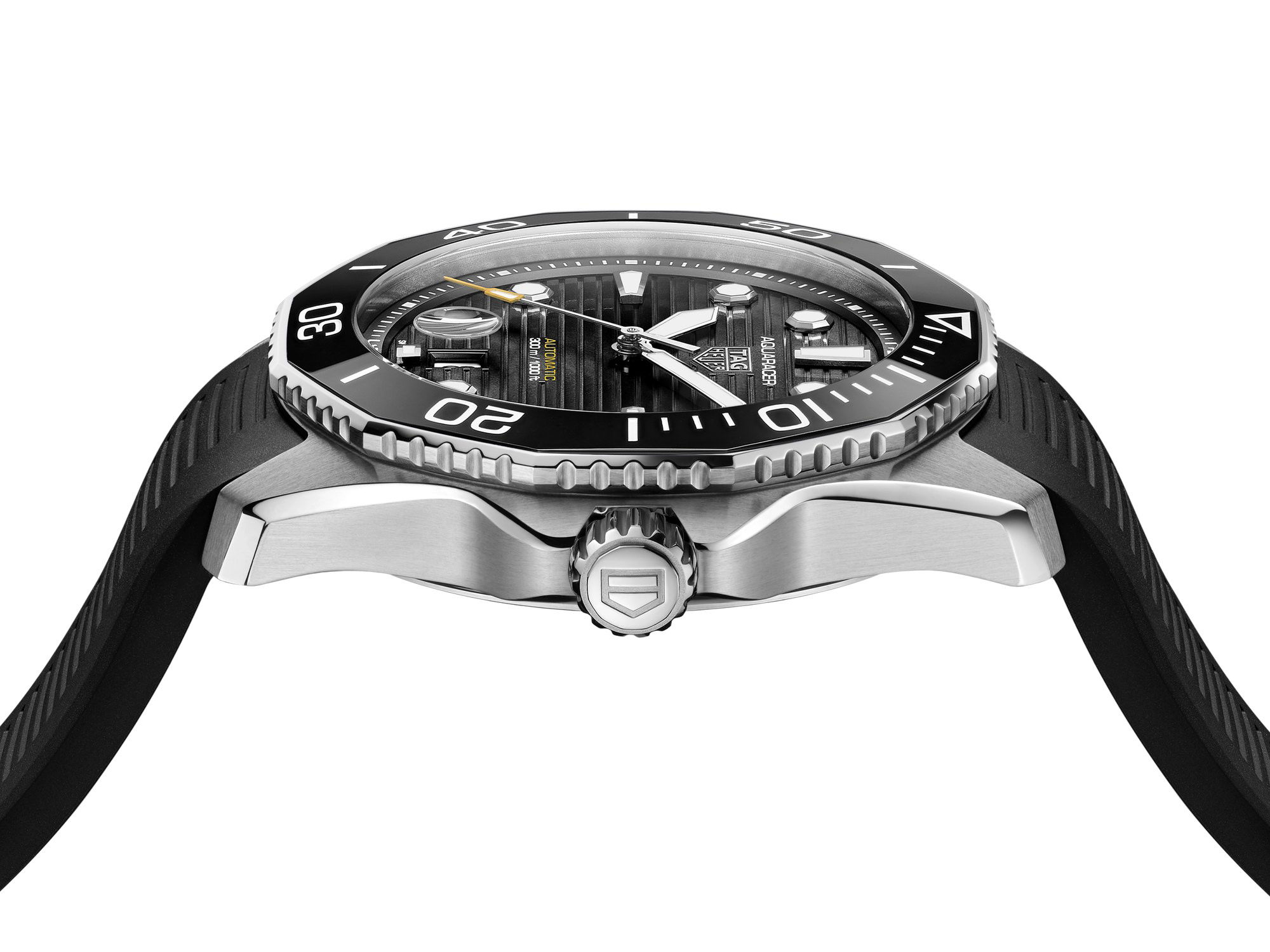 TAG Heuer Professional ブラック ステンレス TAG Heuer Aquaracer Professional 200 Date Watch Black Dial