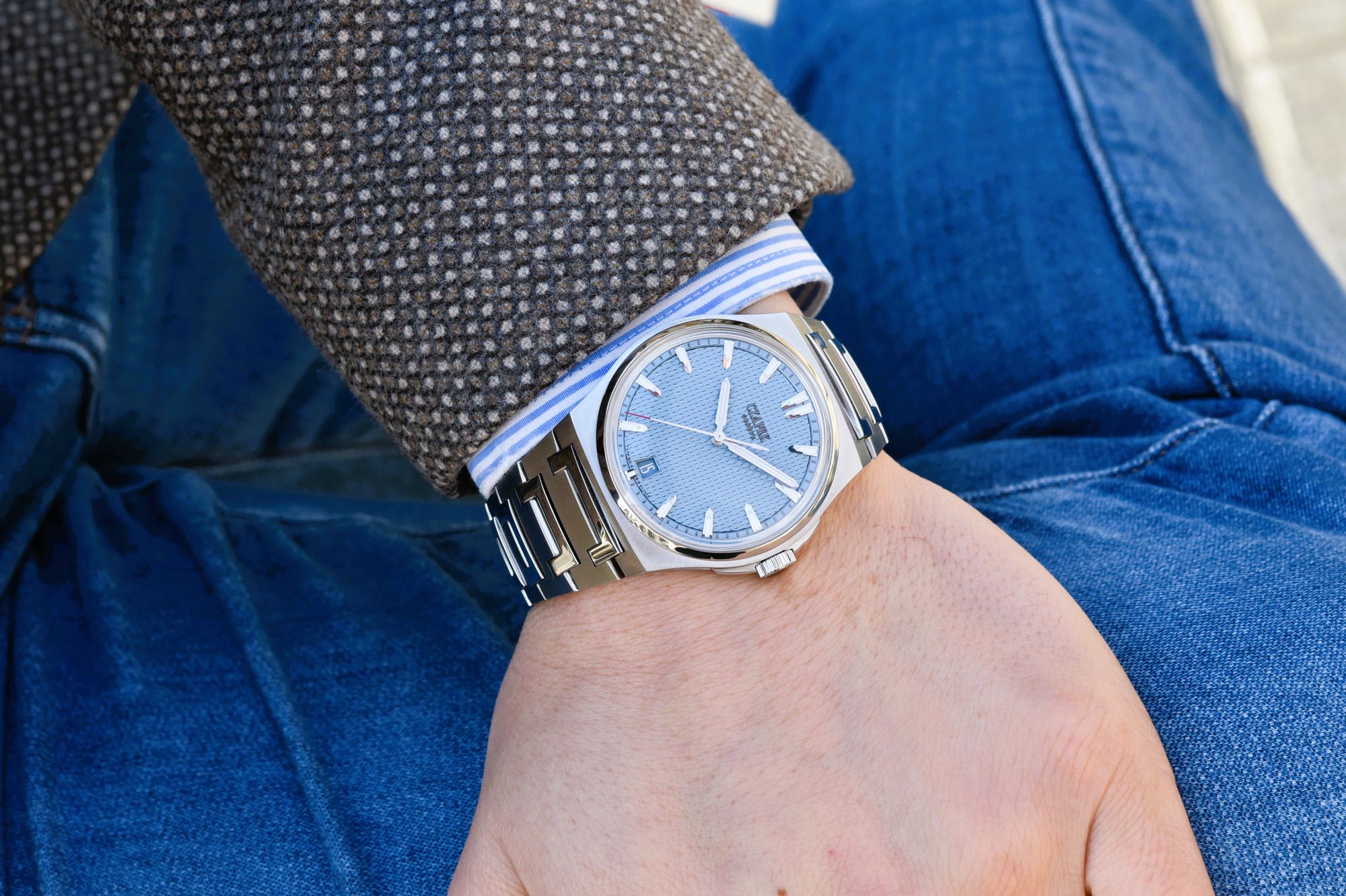 Czapek Antarctique Passage de Drake Glacier Blue