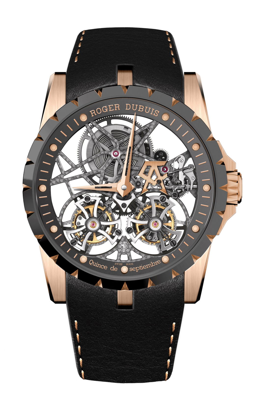 Excalibur Double Tourbillon Pink Gold