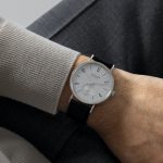 Nomos Glashütte Tangente neomatik 39 platinum gray