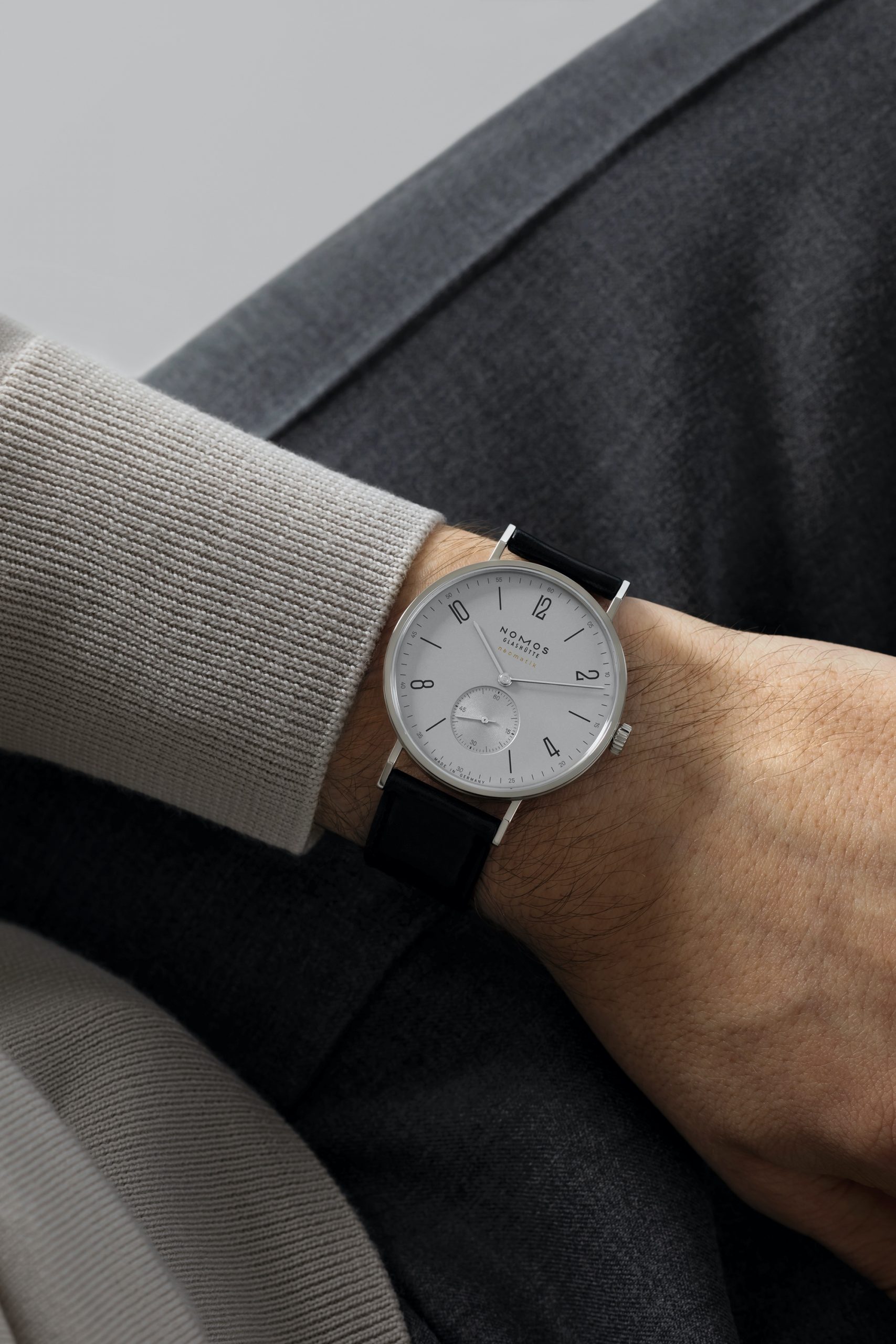 Nomos Glashutte Tangente neomatik 39 platinum gray The Watch Pages