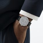 Nomos Glashütte Tangente neomatik 39 platinum gray