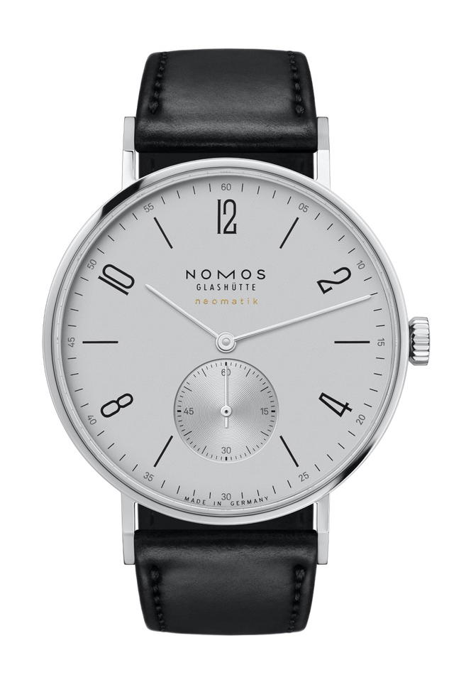 Nomos Glashütte Tangente neomatik 39 platinum gray