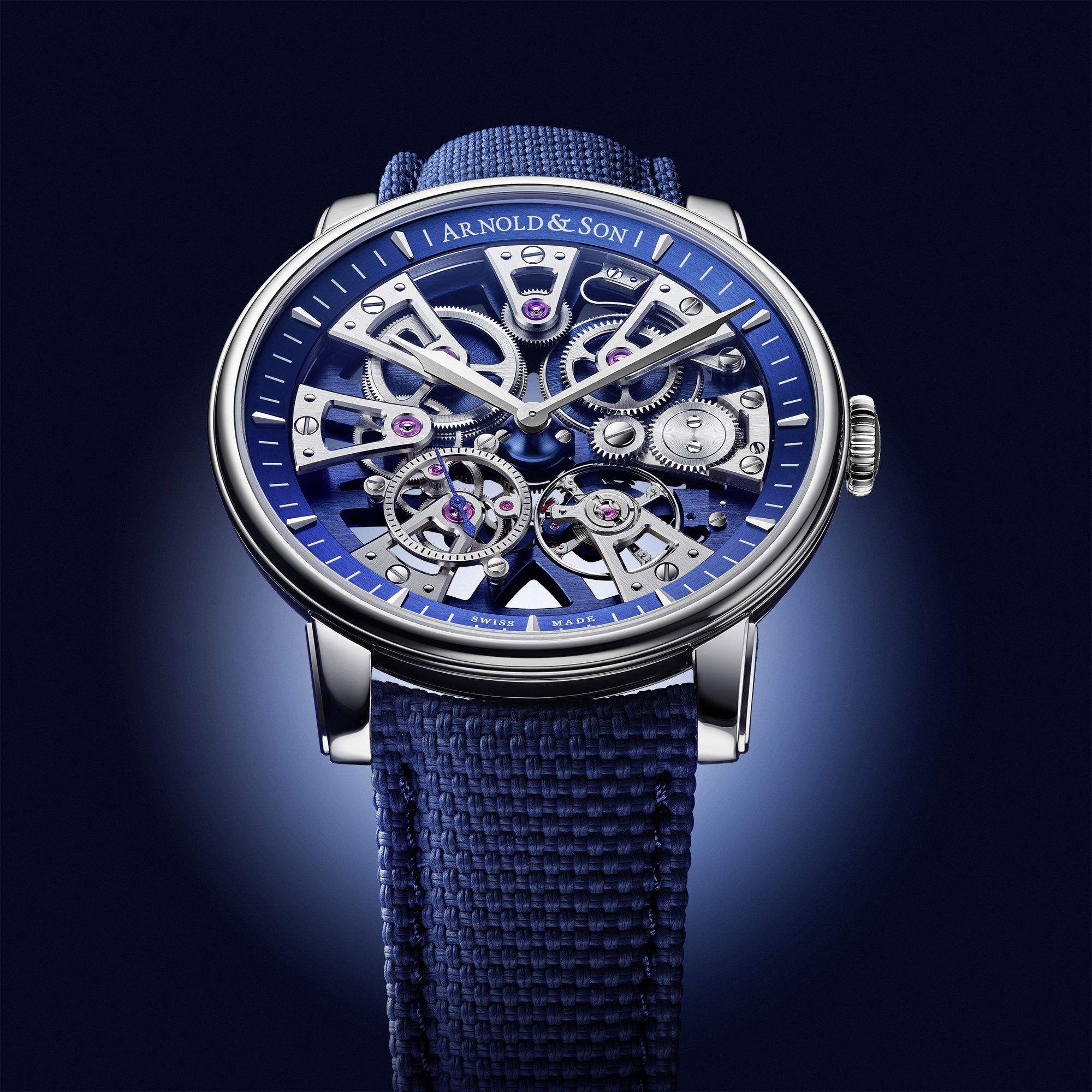 Arnold &amp; Son Nebula 41.5 Steel Blue