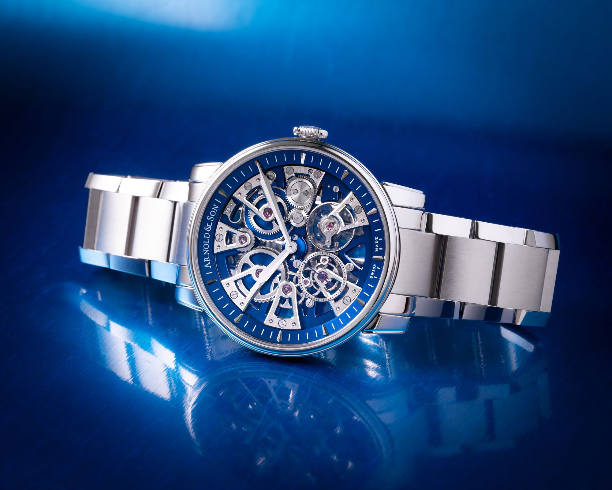 Arnold &amp; Son Nebula 41.5 Steel Blue