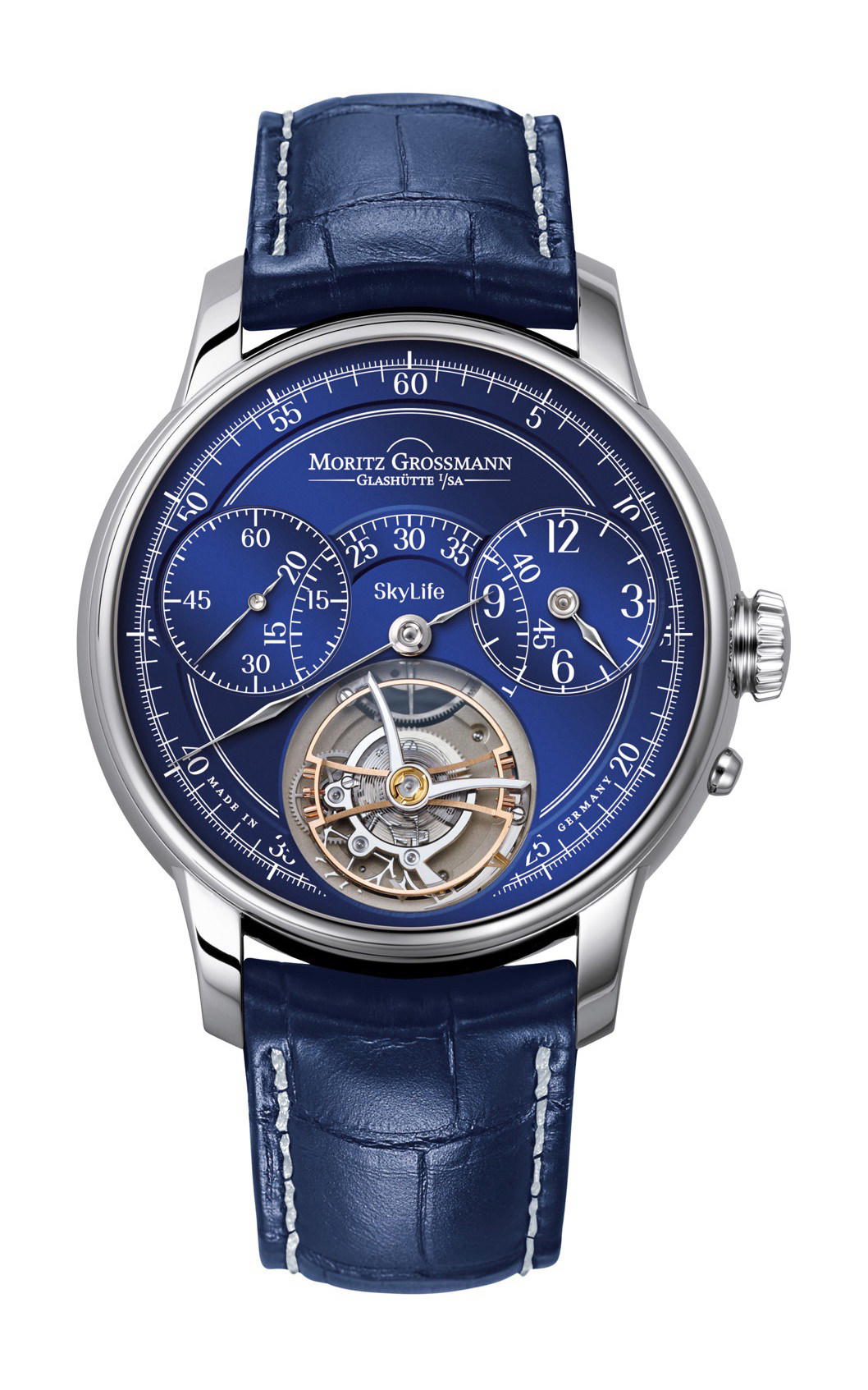 Moritz Grossmann Tourbillon Skylife White Gold