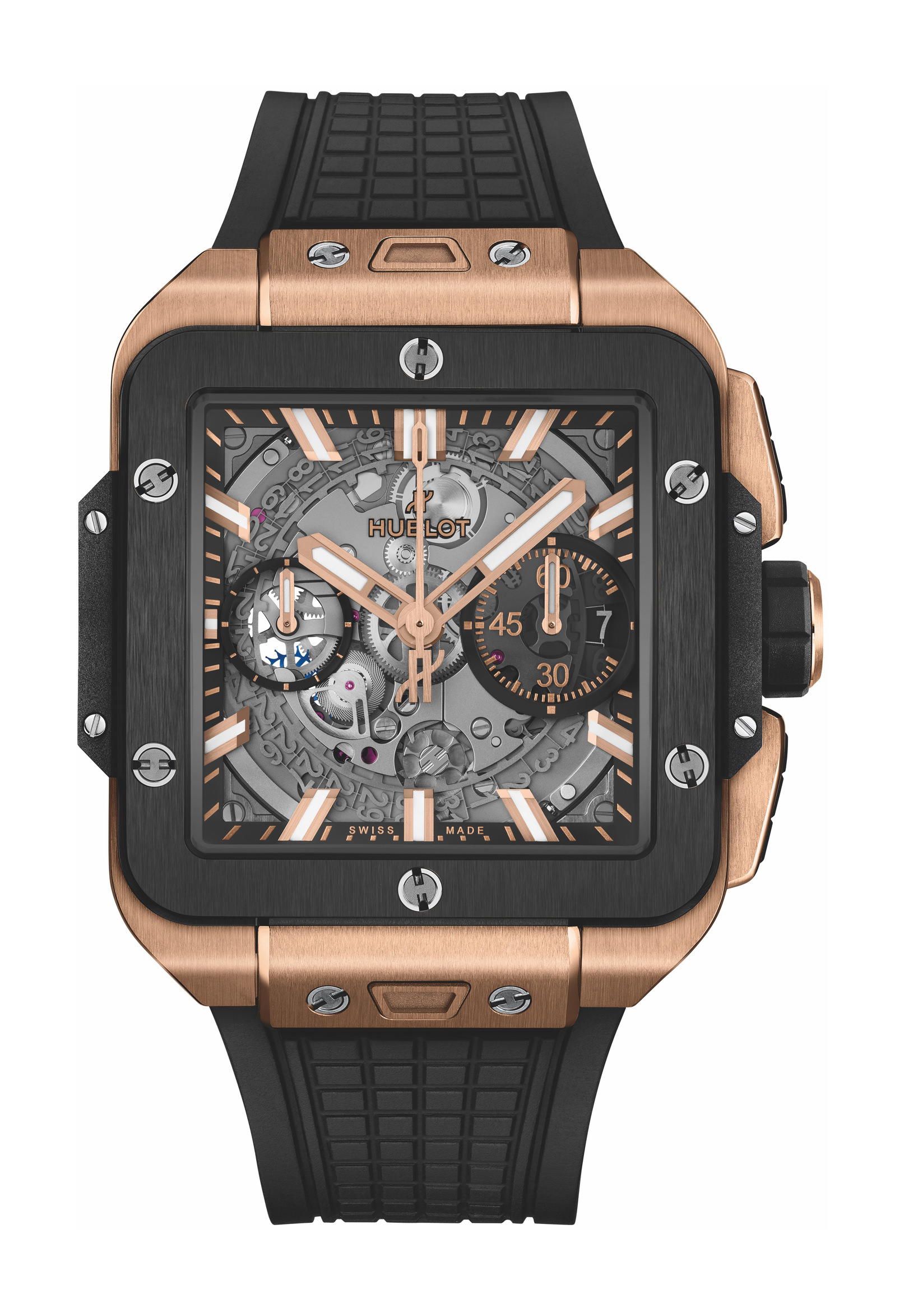 Hublot Square Bang Unico King Gold Ceramic