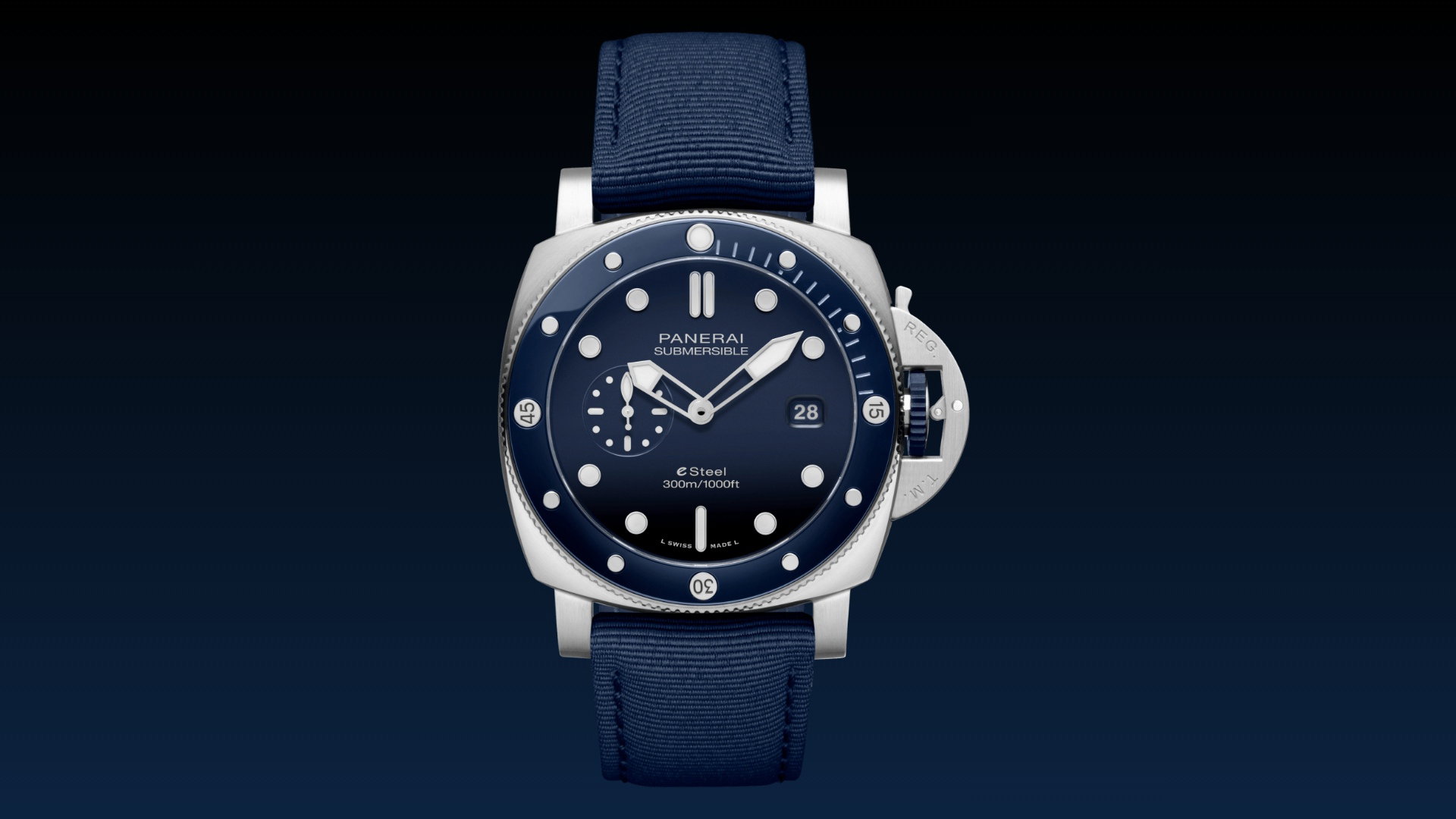 Panerai Submersible QuarantaQuattro eSteel Blu Profondo