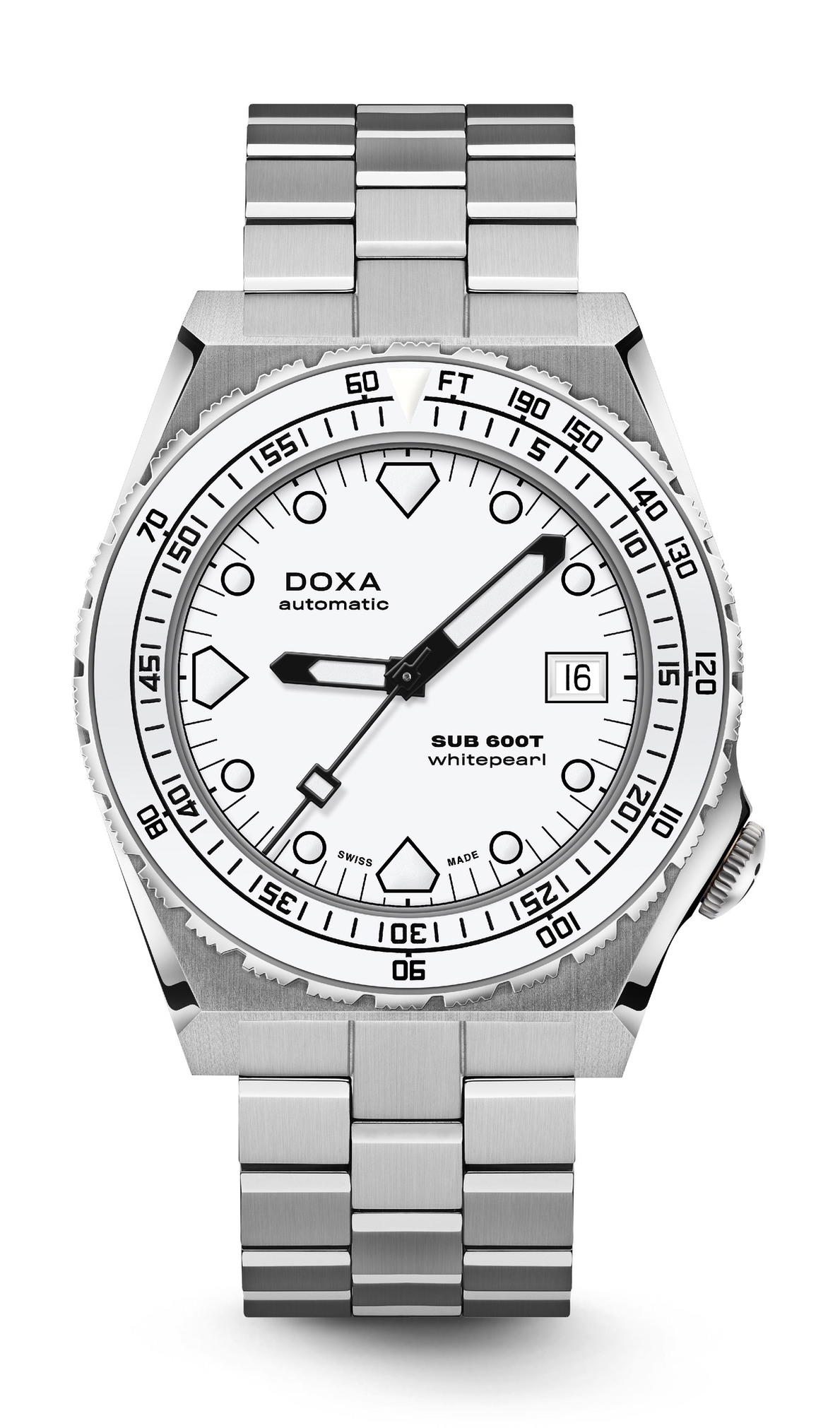 Doxa SUB 600T Whitepearl Ceramic Bezel