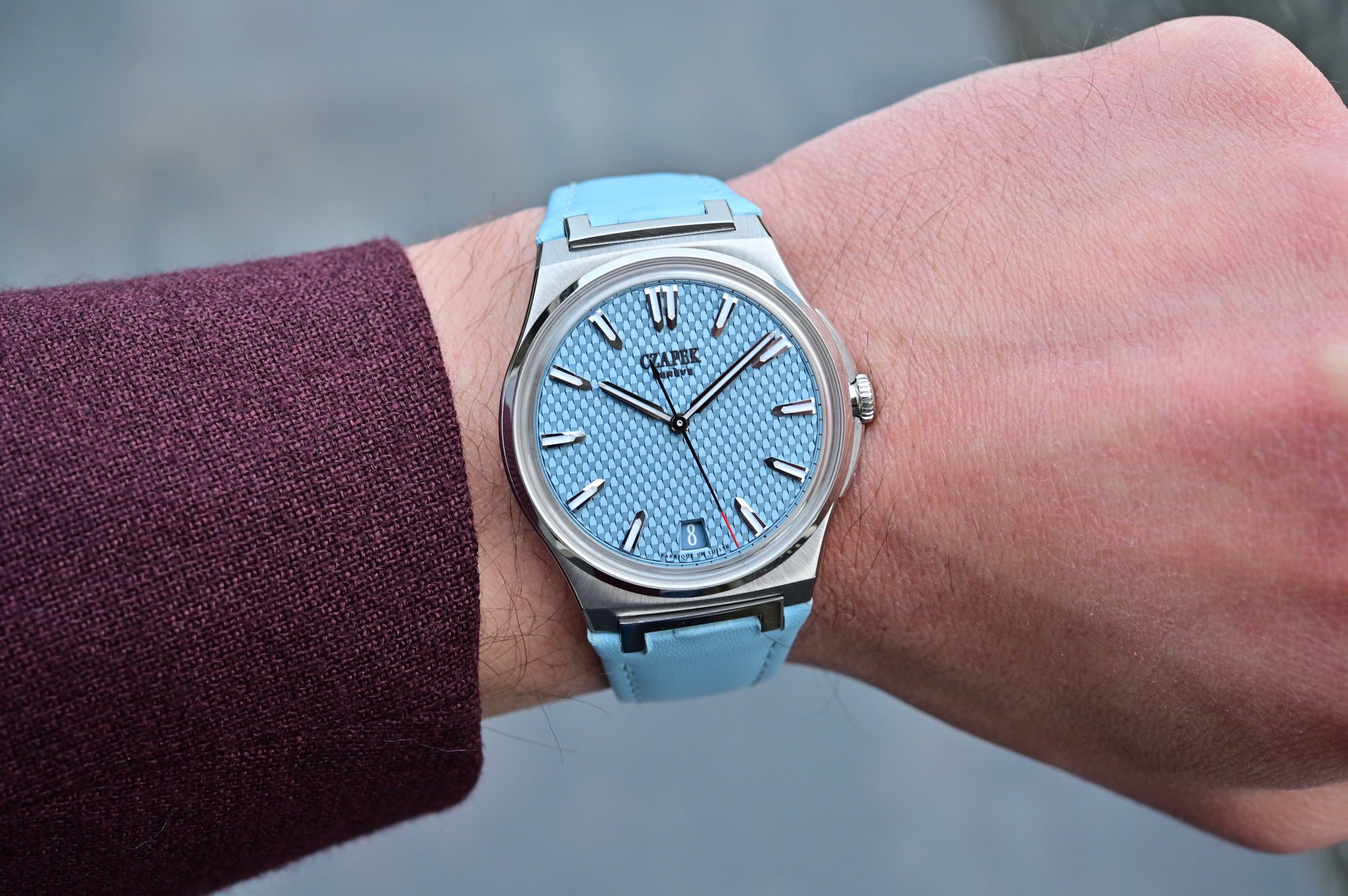 Czapek Antarctique Passage de Drake Glacier Blue S