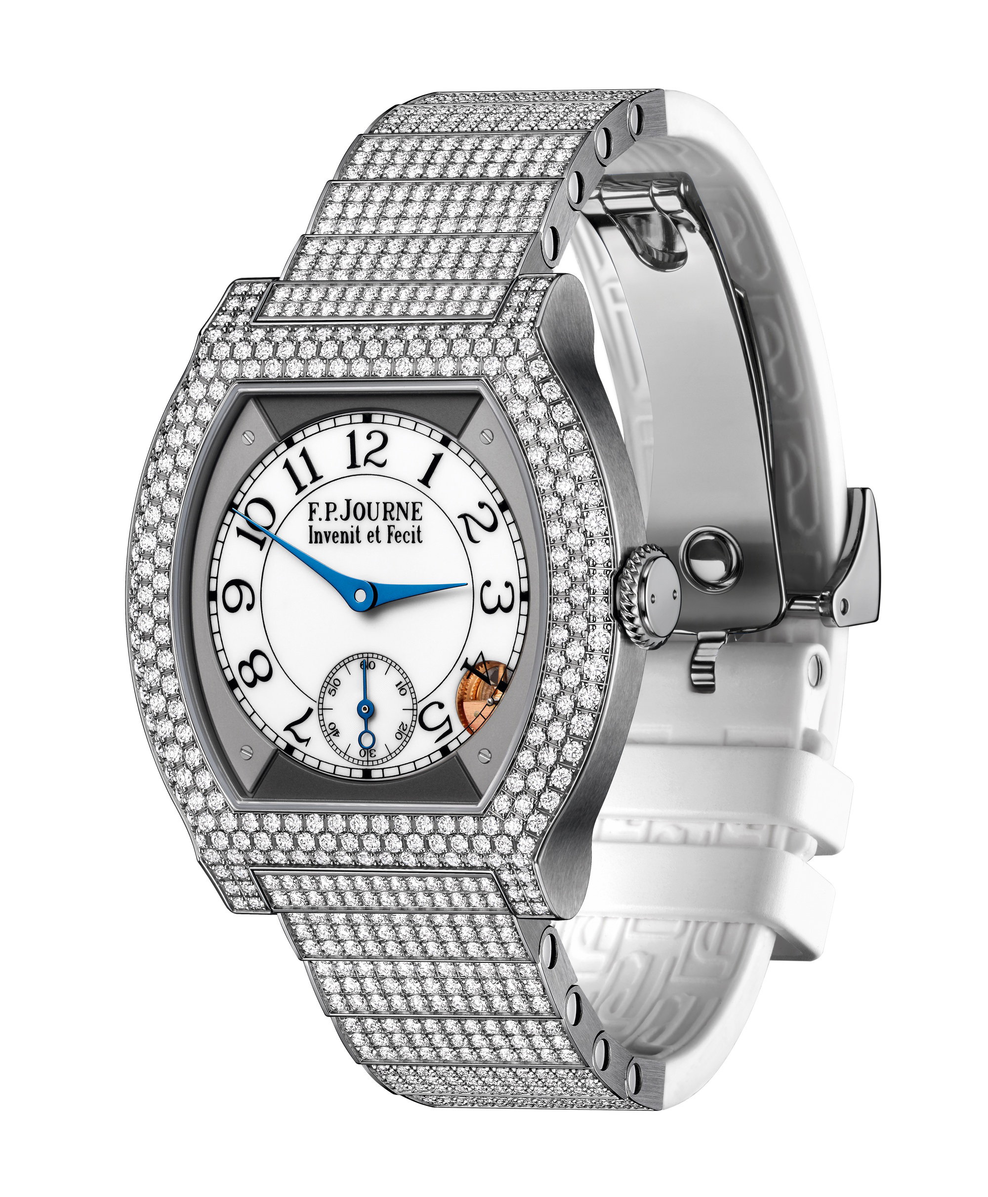 élégante 40 Titanium 12 Rows of Diamonds with Set Bracelet - Image 3