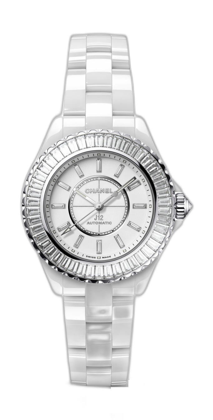 Chanel J12 Baguette Diamond Bezel