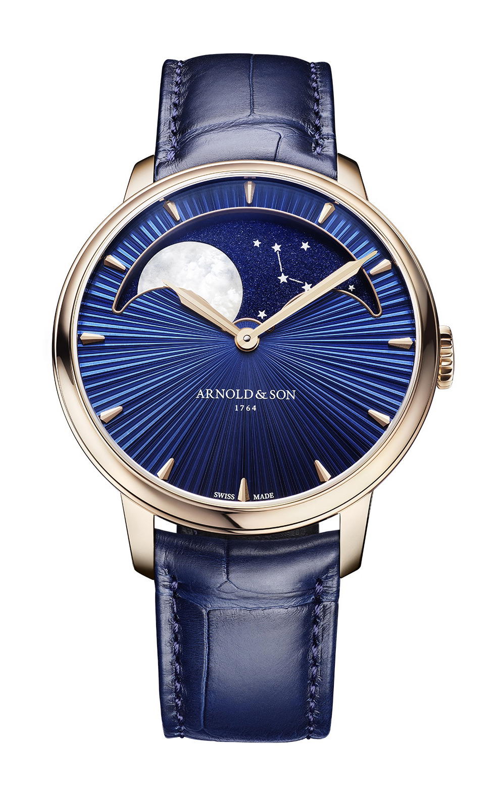 Arnold & Son Perpetual Moon 41.5 Red Gold