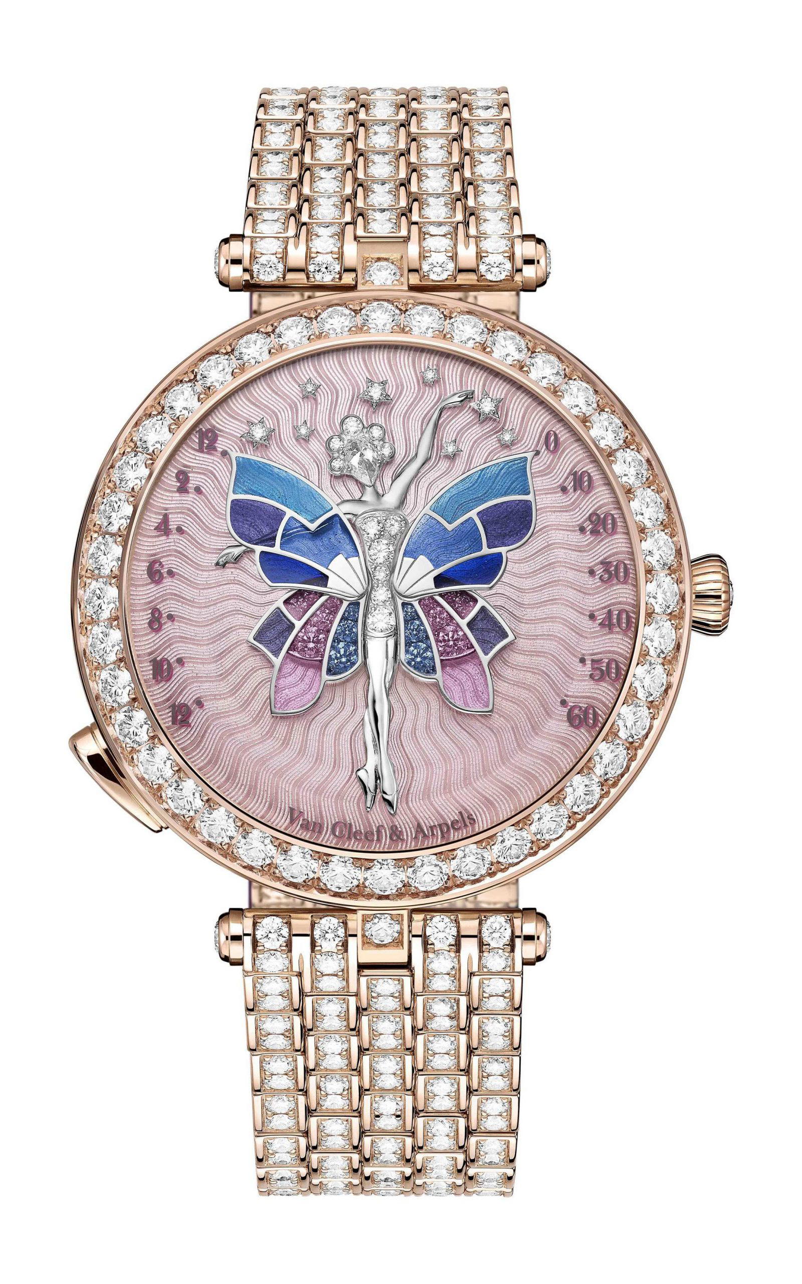 Van Cleef & Arpels Lady Arpels Ballerine Enchantée Rose Gold Watch
