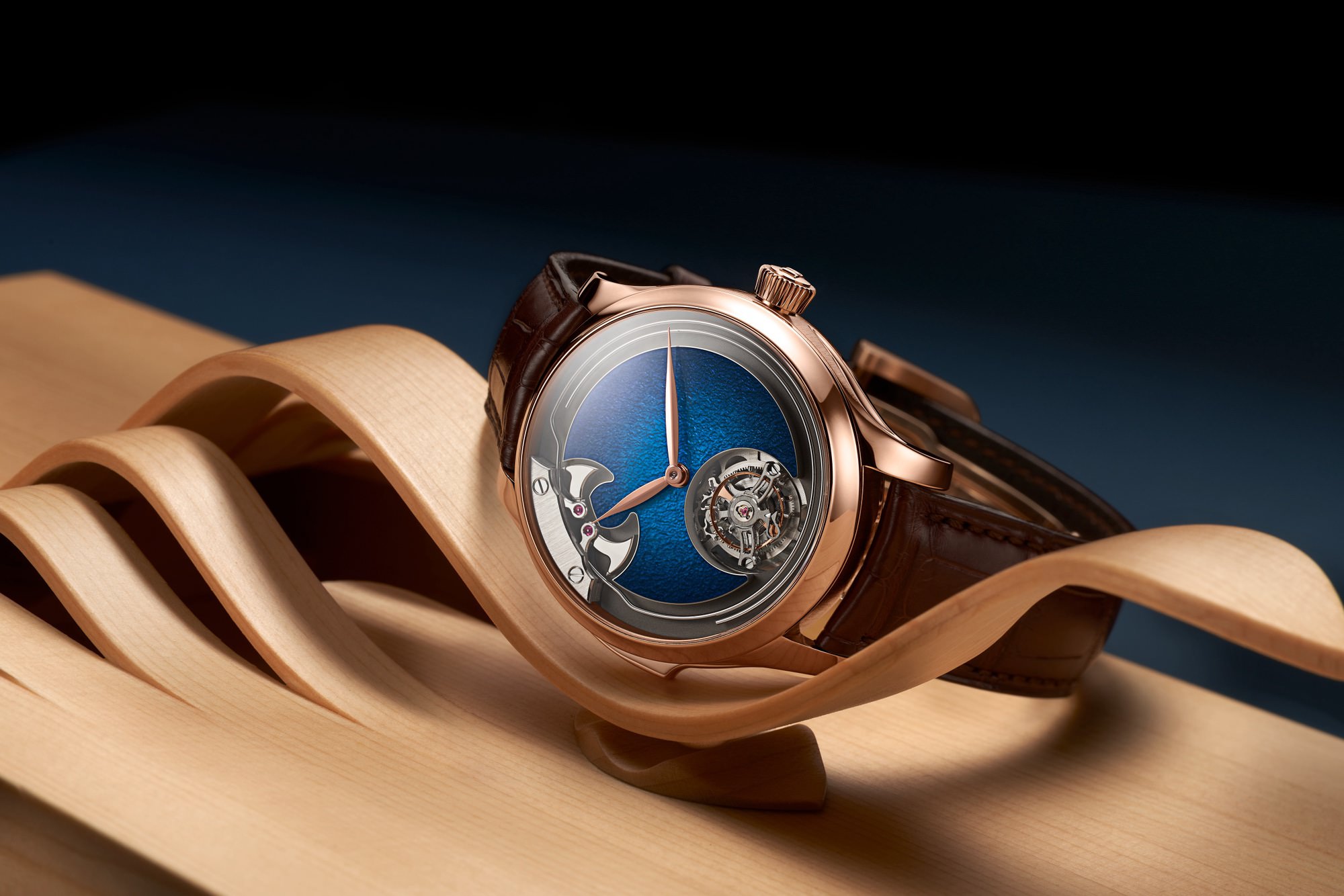 H. Moser & Cie Endeavour Concept Minute Repeater Tourbillon Aqua Blue