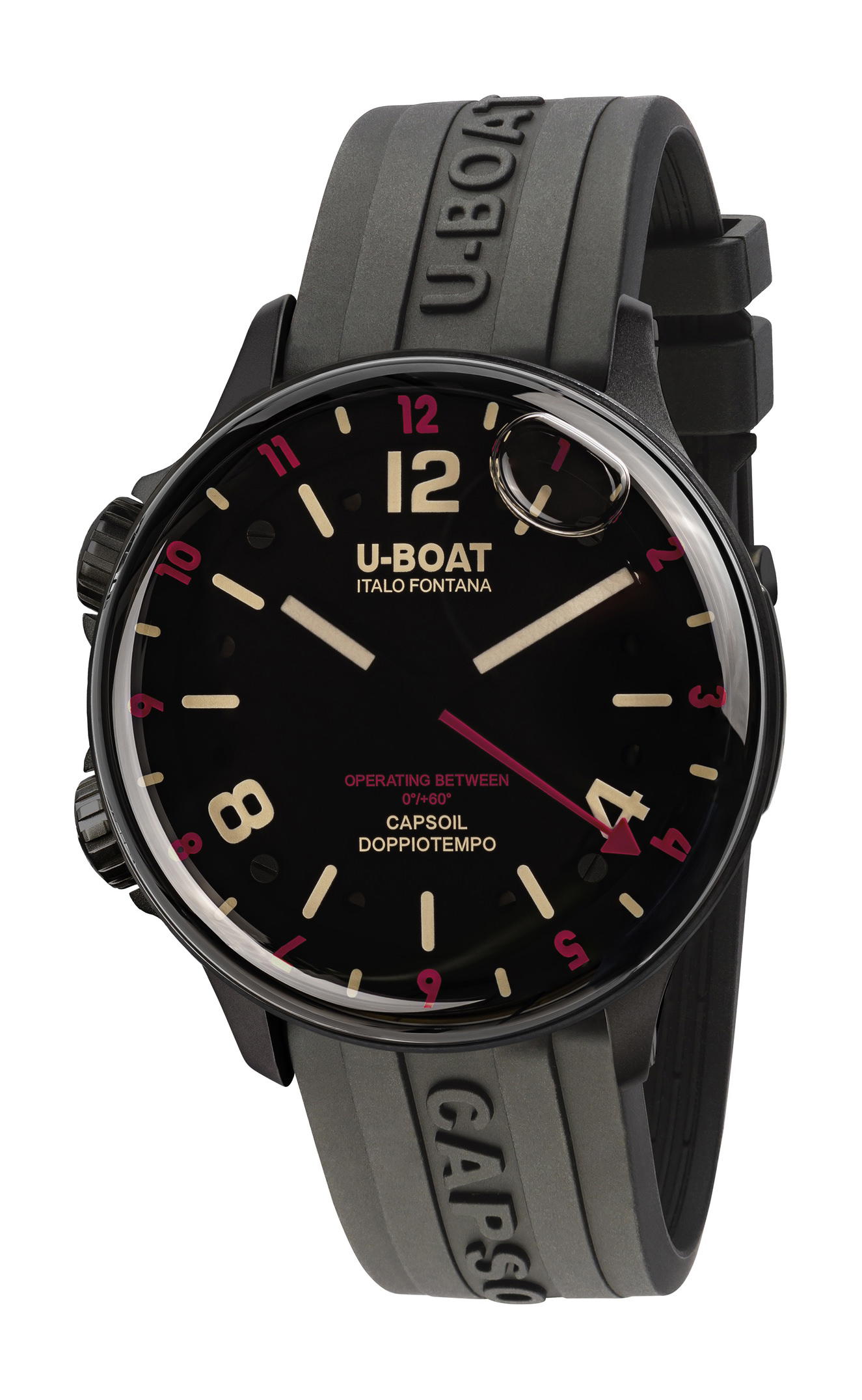 U-Boat Capsoil Doppiotempo 45 DLC Red Rehaut