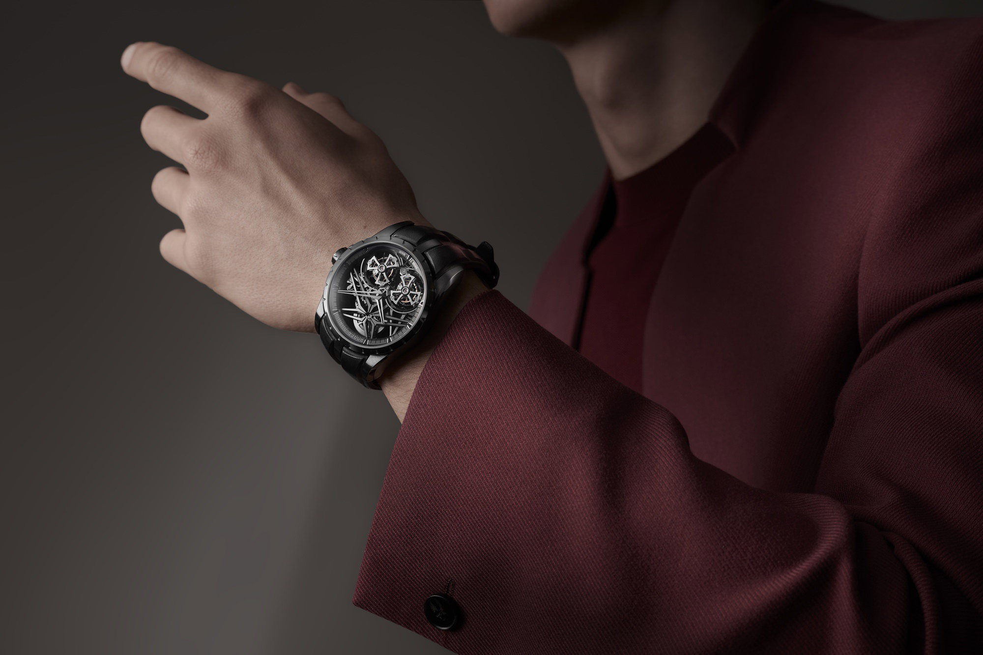 Excalibur Double Tourbillon Black Ceramic - Image 9