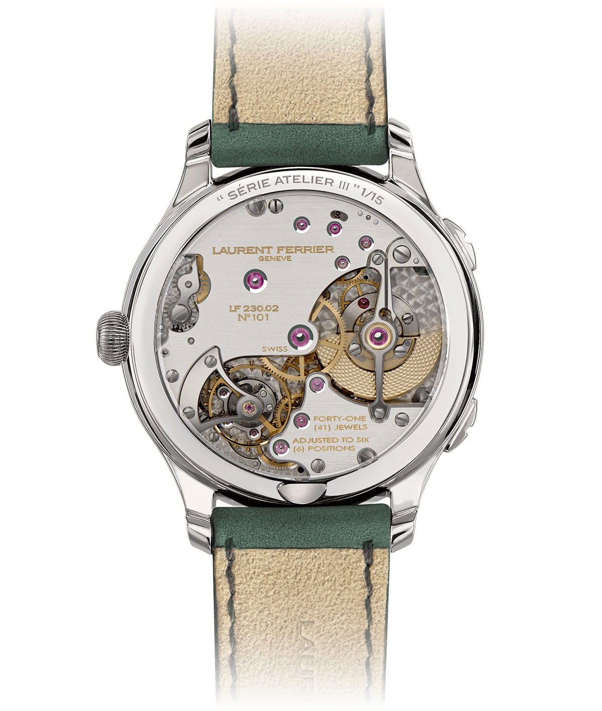 Laurent Ferrier Classic Traveller "Série Atelier" Magnetic Green