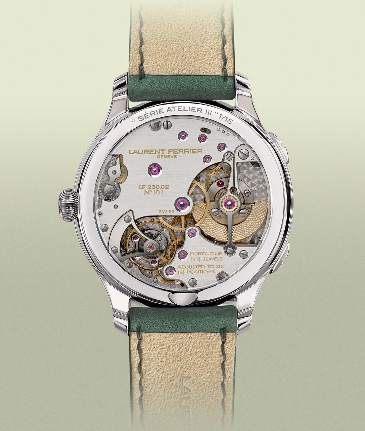 Laurent Ferrier Classic Traveller "Série Atelier" Magnetic Green