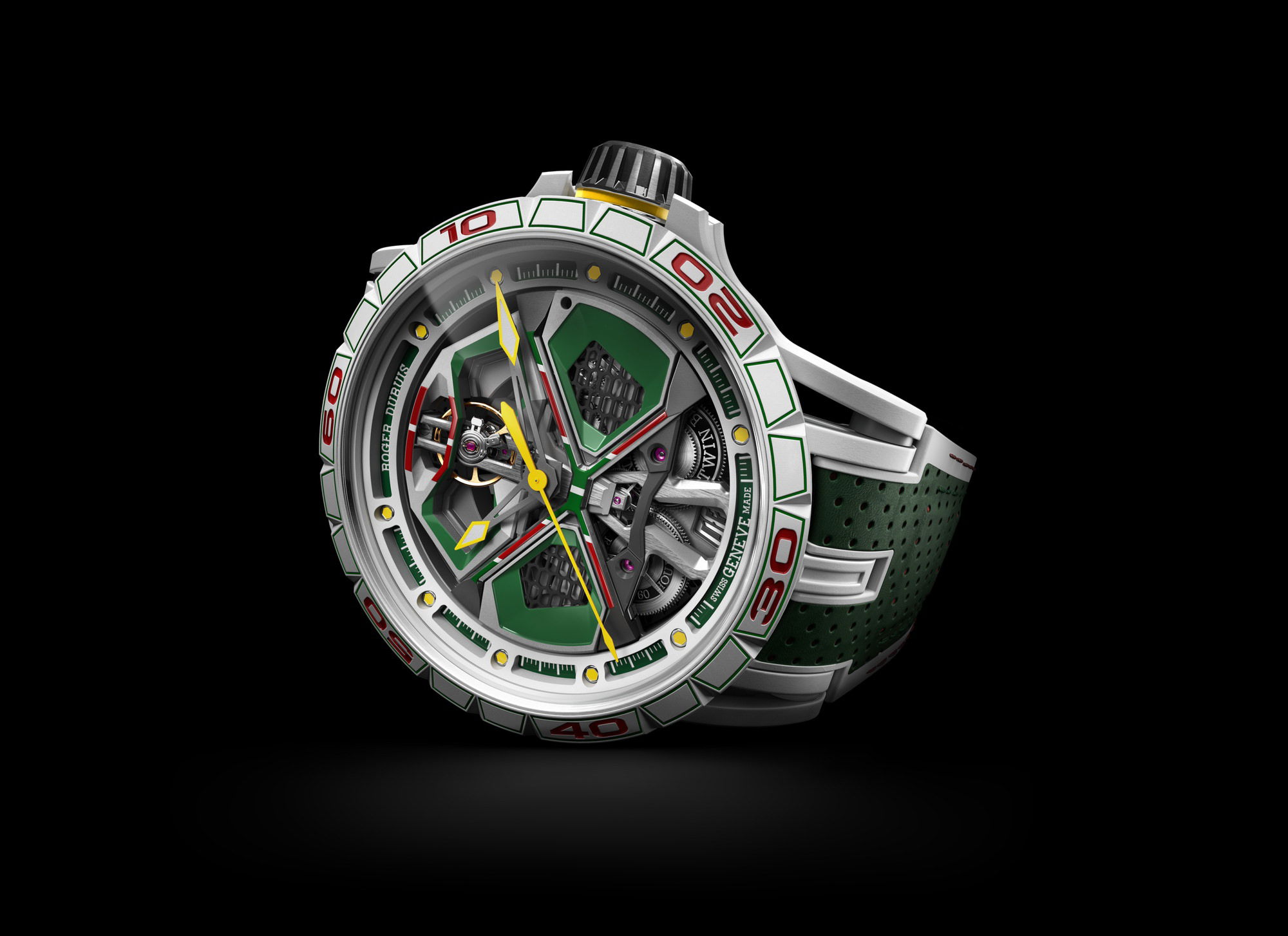 Roger Dubuis Excalibur Spider Huracan White MCF