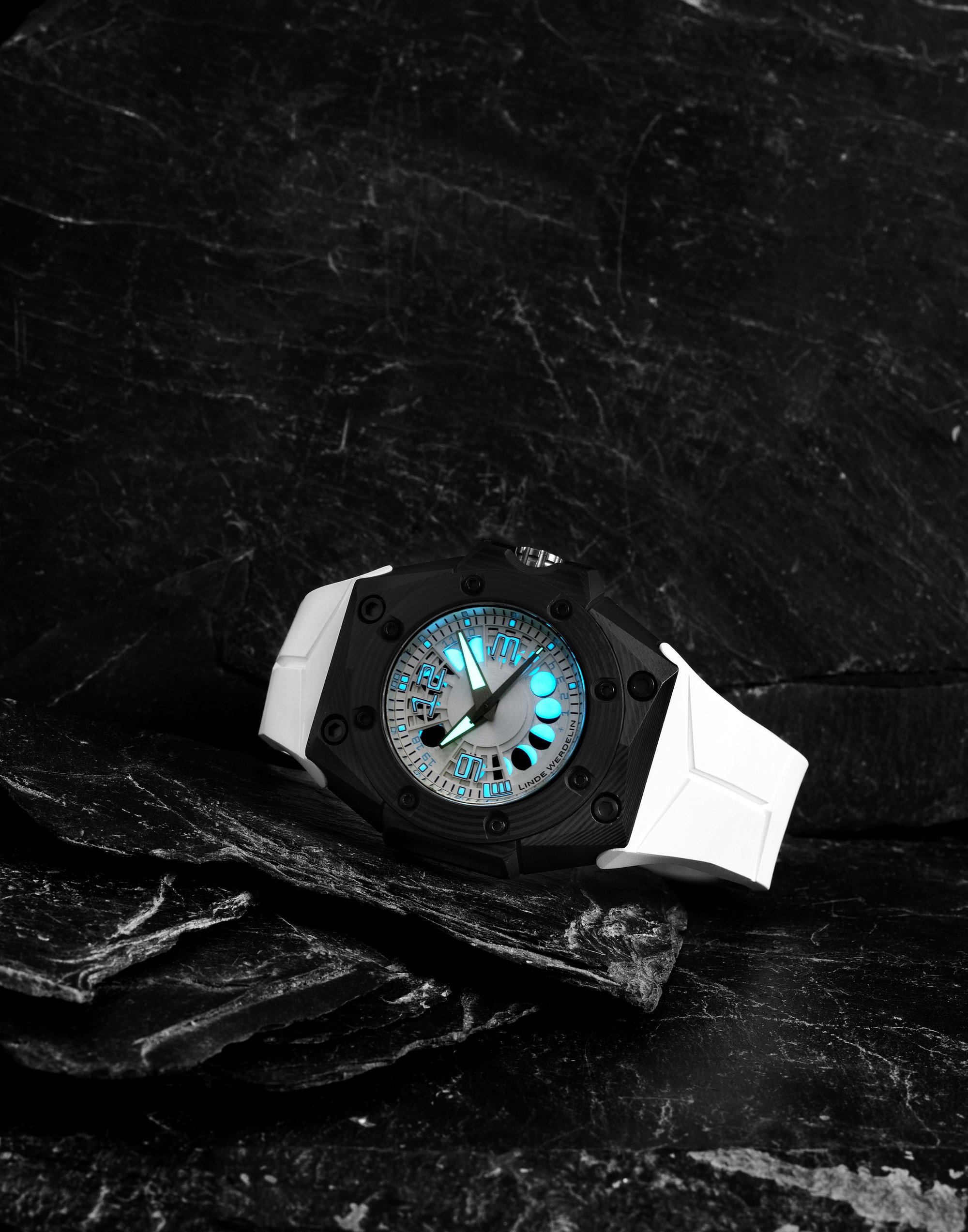 Linde Werdelin Oktopus Moon 3DTP White