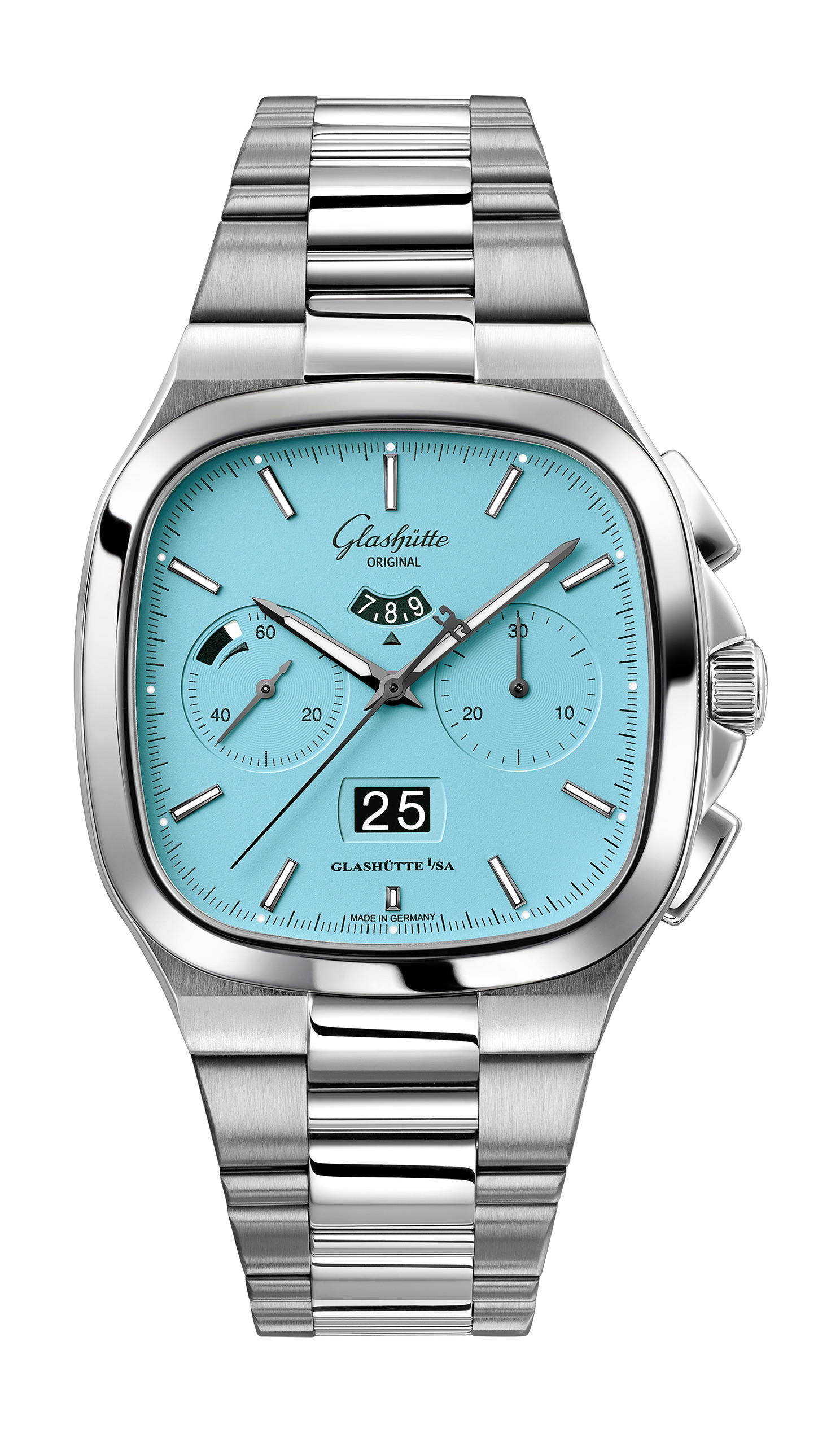 Glashütte Original Seventies Chronograph Panorama Date "Disco Blue"