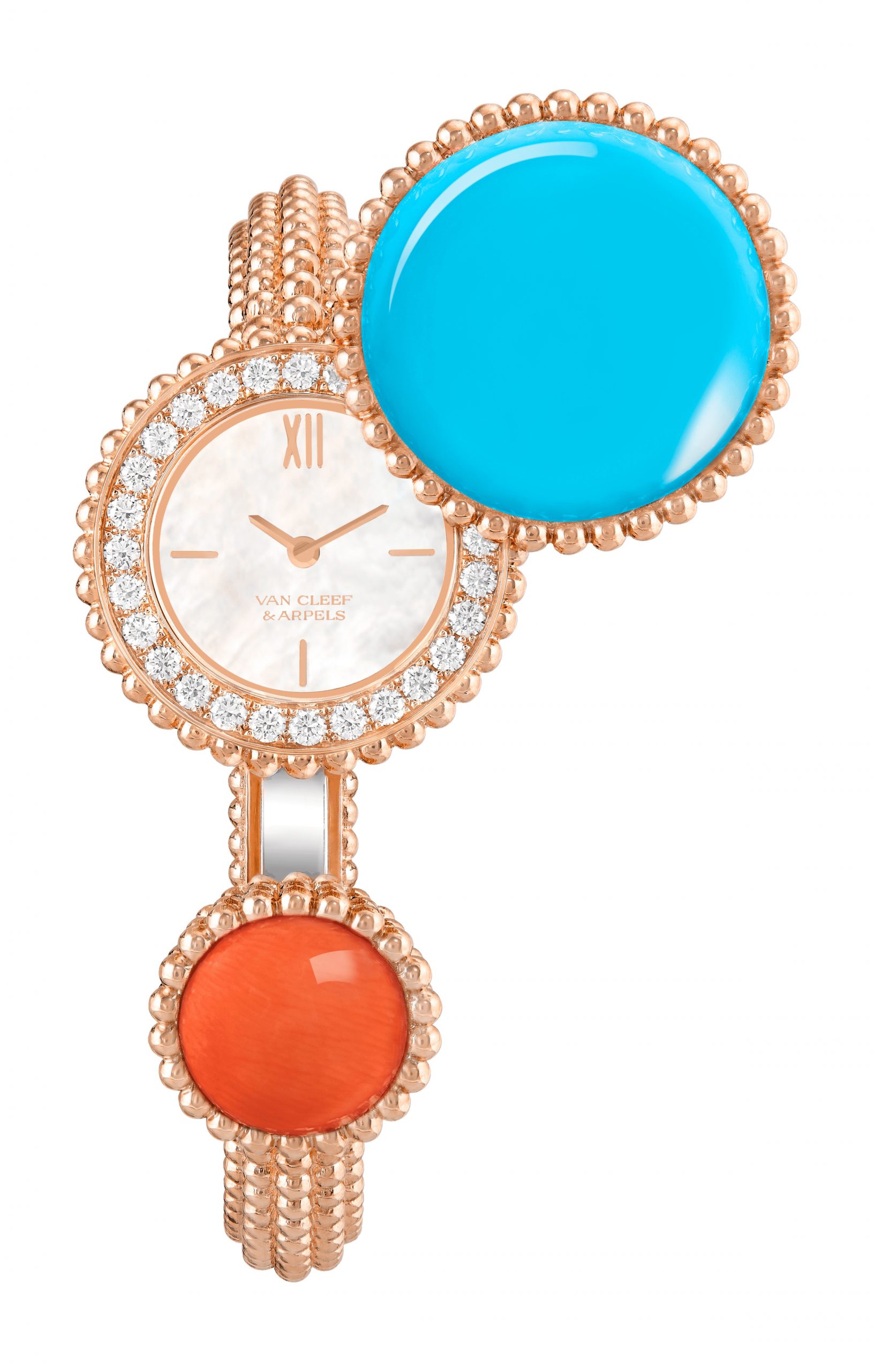 Van Cleef & Arpels Perlée Toi & Moi Secret Watch Small