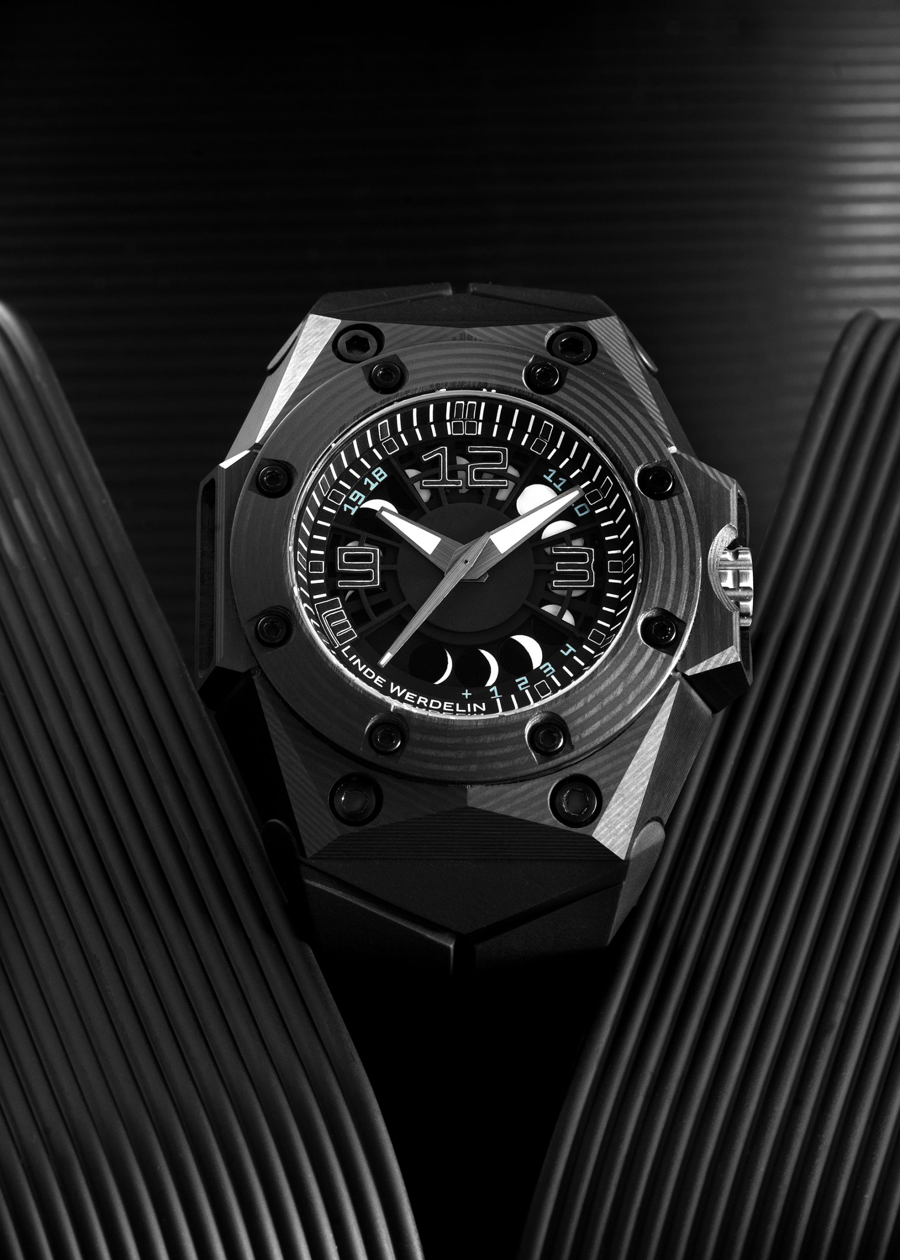 Linde Werdelin Oktopus Moon 3DTP Black Ink