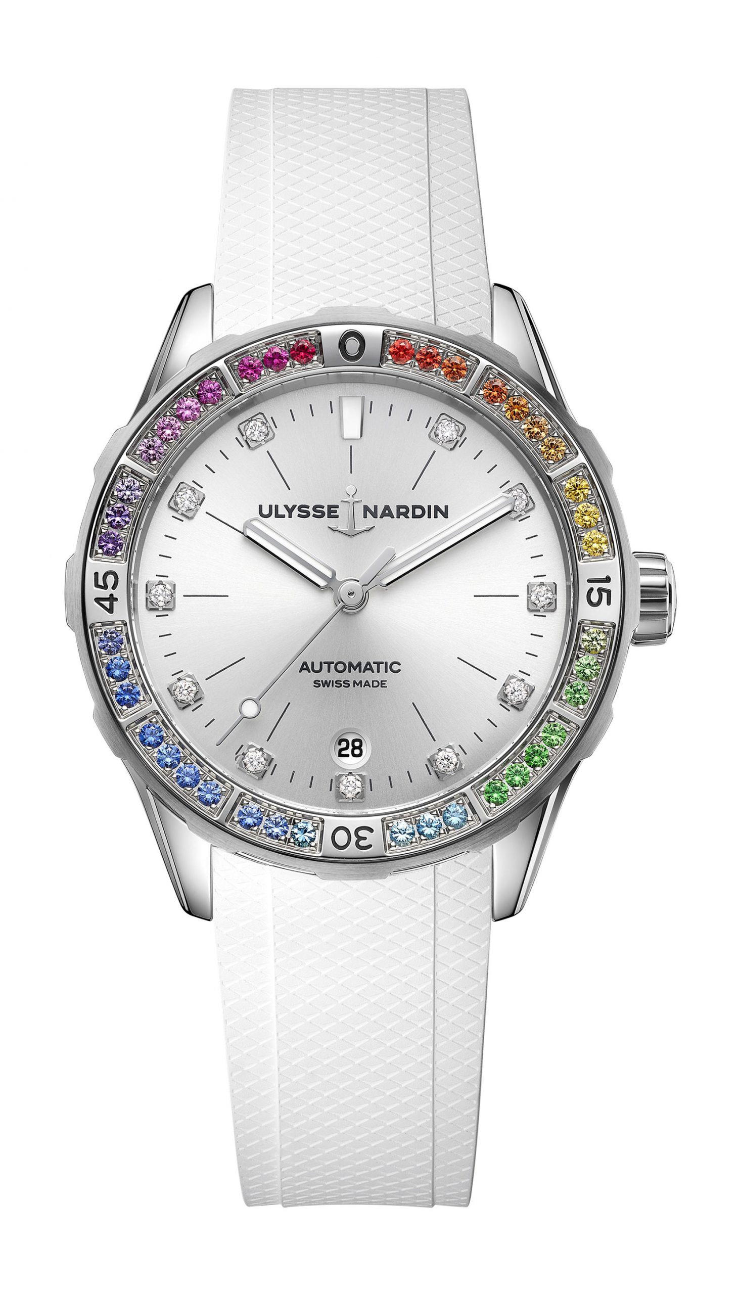 Ulysse Nardin Lady Diver Rainbow White