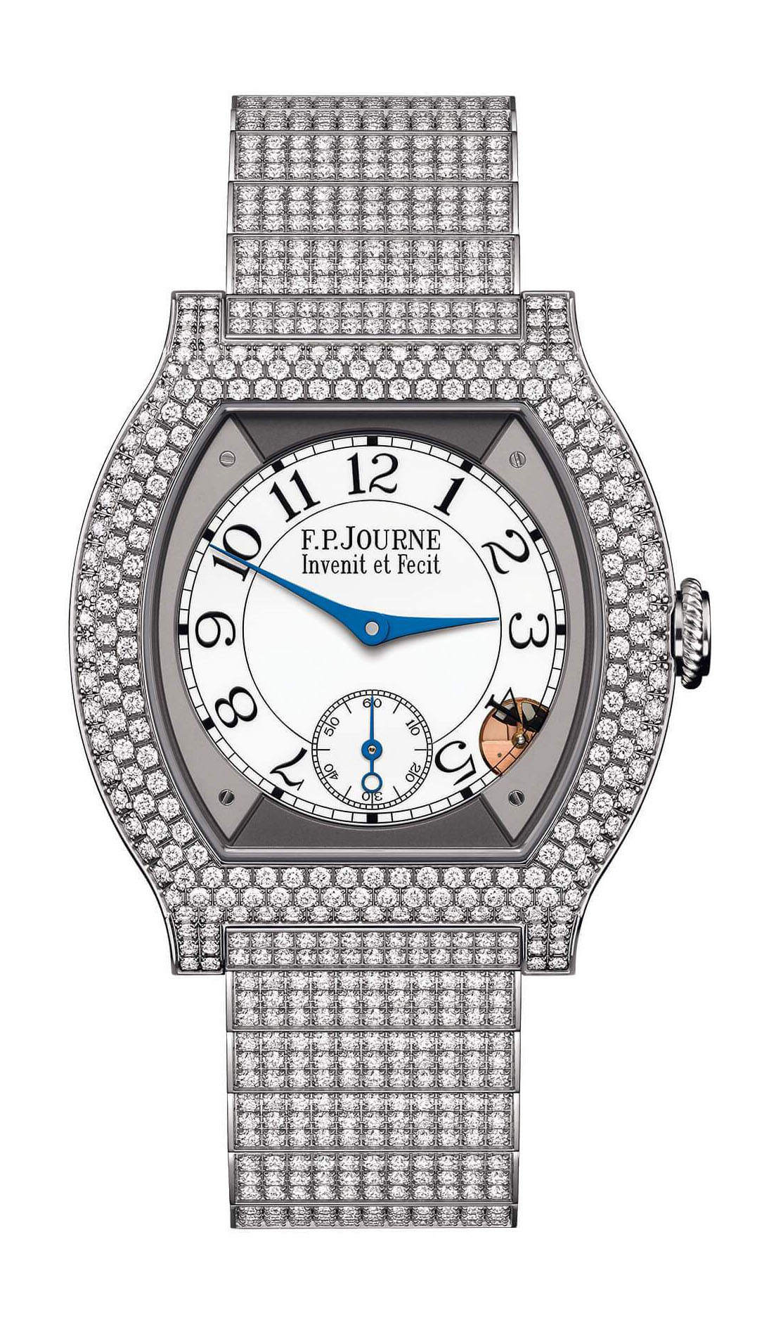 élégante 40 Titanium 12 Rows of Diamonds with Set Bracelet - Image 2
