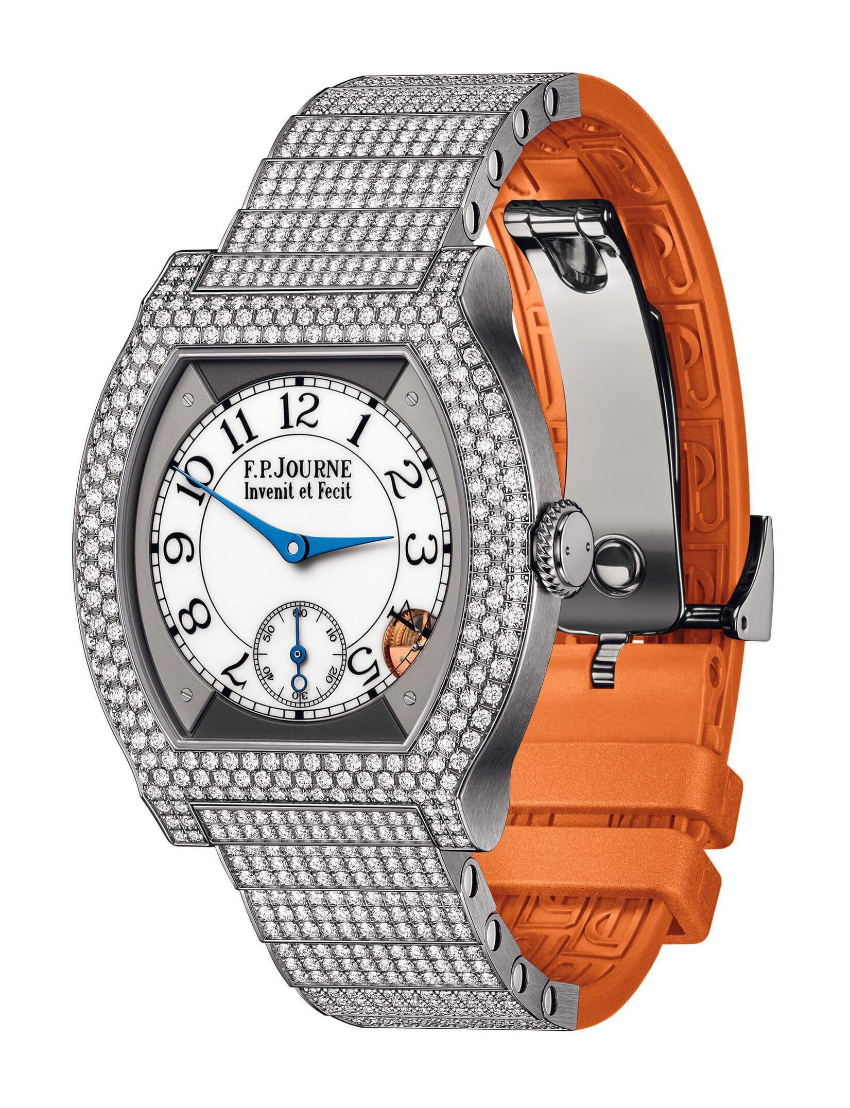 élégante 40 Titanium 12 Rows of Diamonds with Set Bracelet
