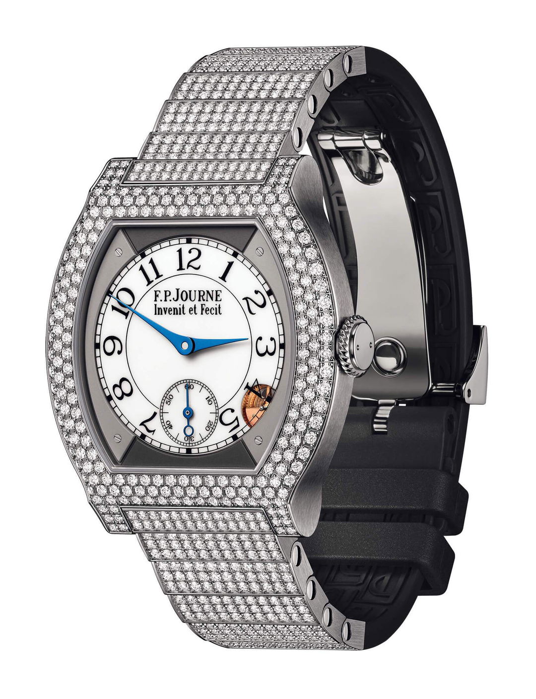 élégante 40 Titanium 12 Rows of Diamonds with Set Bracelet - Image 1