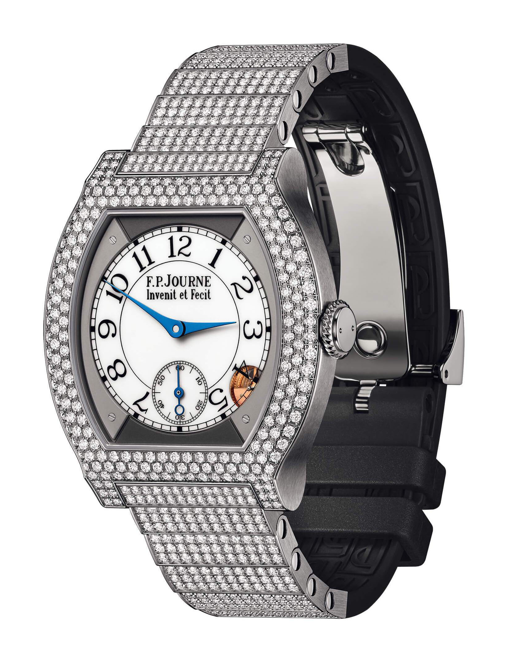élégante 40 Titanium 12 Rows of Diamonds with Set Bracelet - Image 1