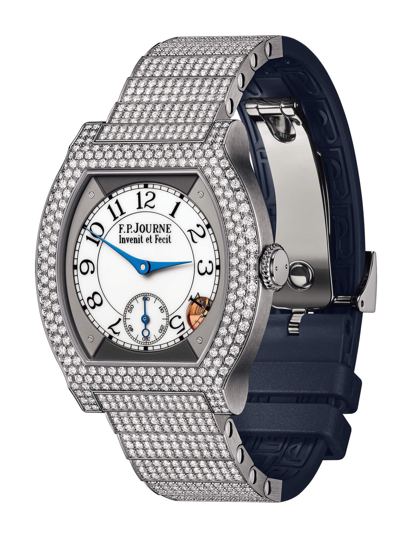 élégante 40 Titanium 12 Rows of Diamonds with Set Bracelet