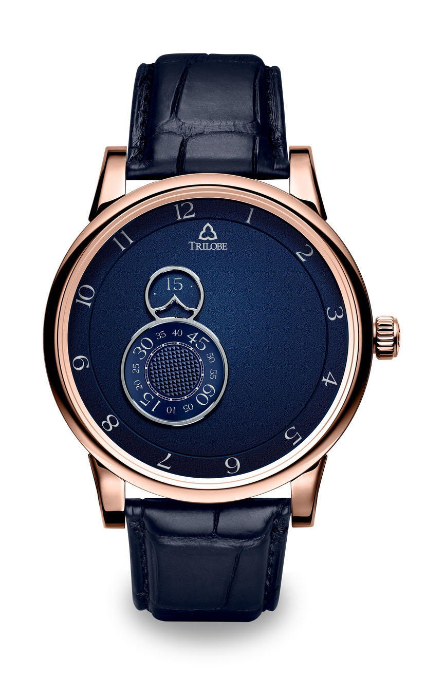 Trilobe Nuit Fantastique Grained Blue Rose Gold