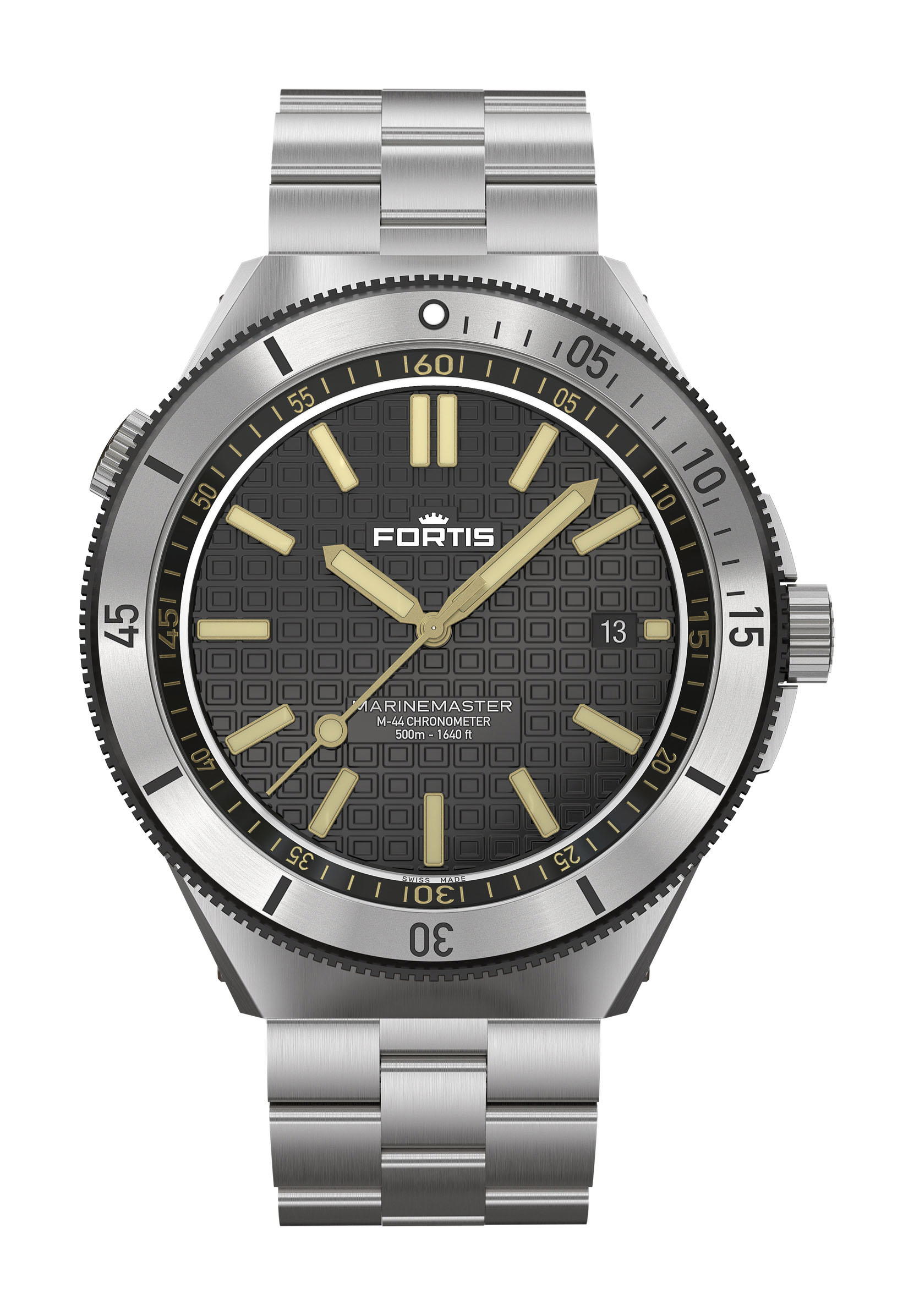 Fortis Marinemaster M-44 Black Resin