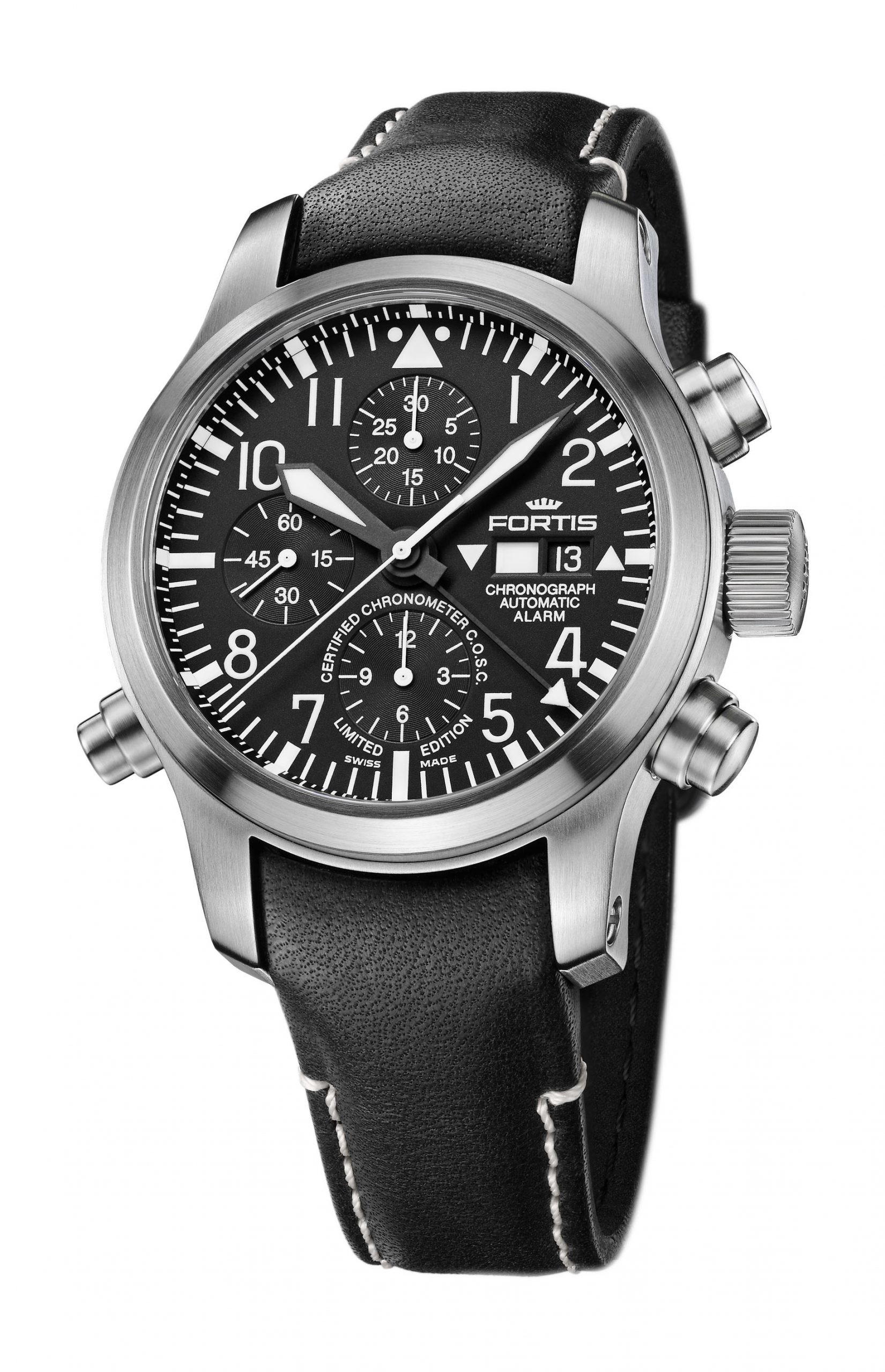 Fortis Aeromaster Steel Alarm Chronograph